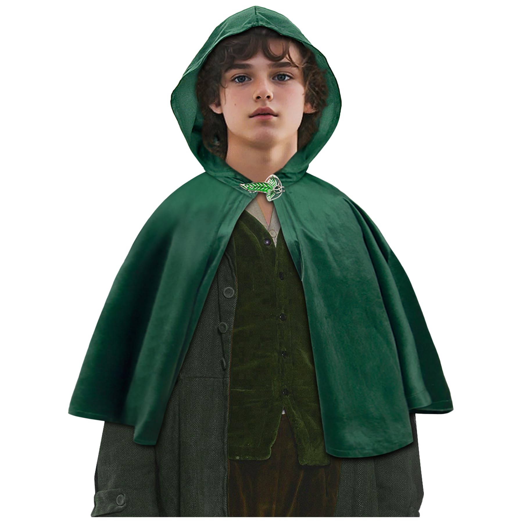 keland Peleryna Hobbit Władca Pierścieni, kostium z broszką LOTR