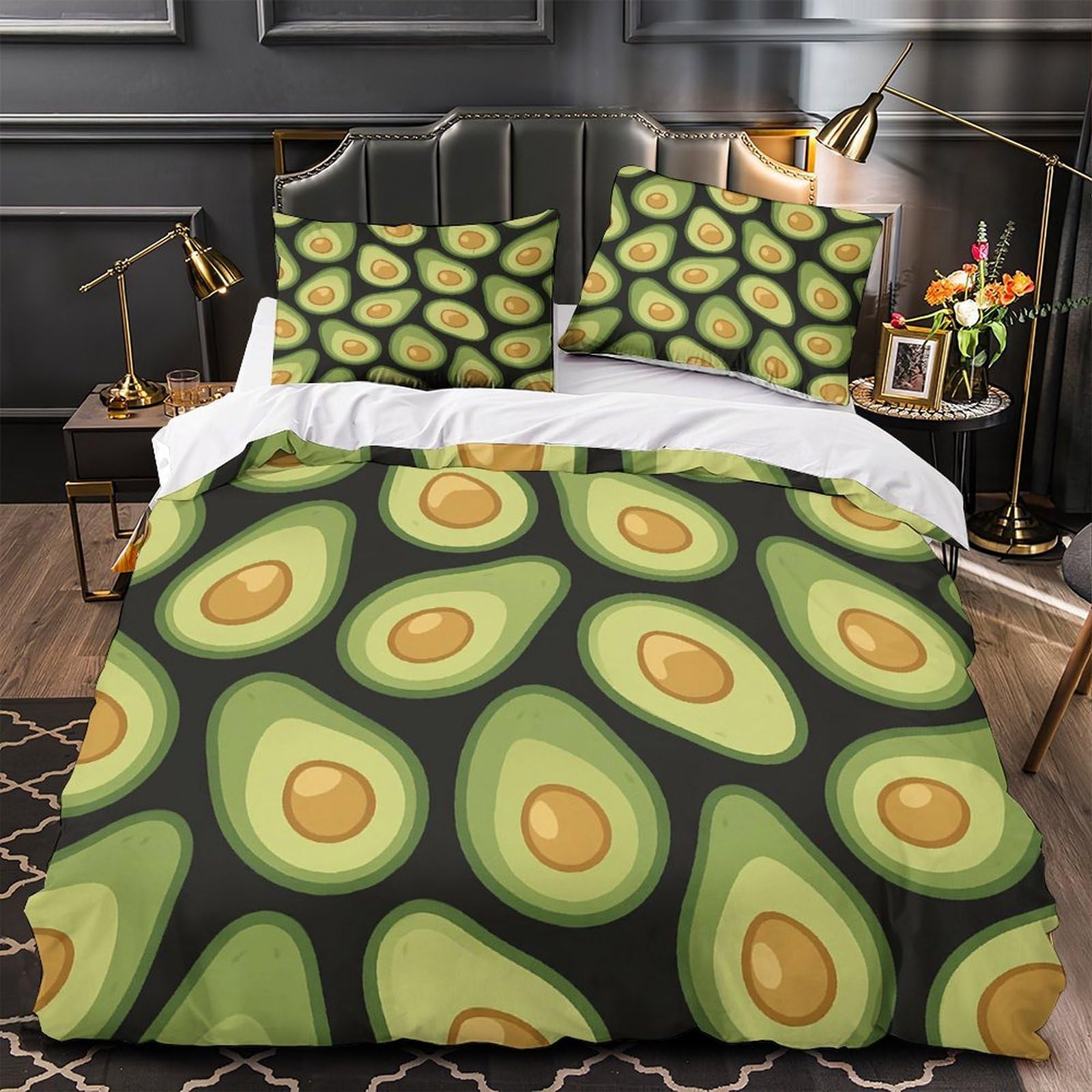 Housse de couette arbre d'automne King 220x240 cm imprimé 3D microfibre
