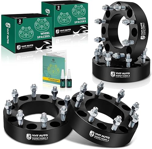 Miniatura 9 de YHTAUTO Espaciadores de rueda de 2.03 x 7.7 pulgadas para modelos Chevrolet y GMC, Silverado Sierra 2500 3500 2011-2022, Silverado 2500 2011-2018 8