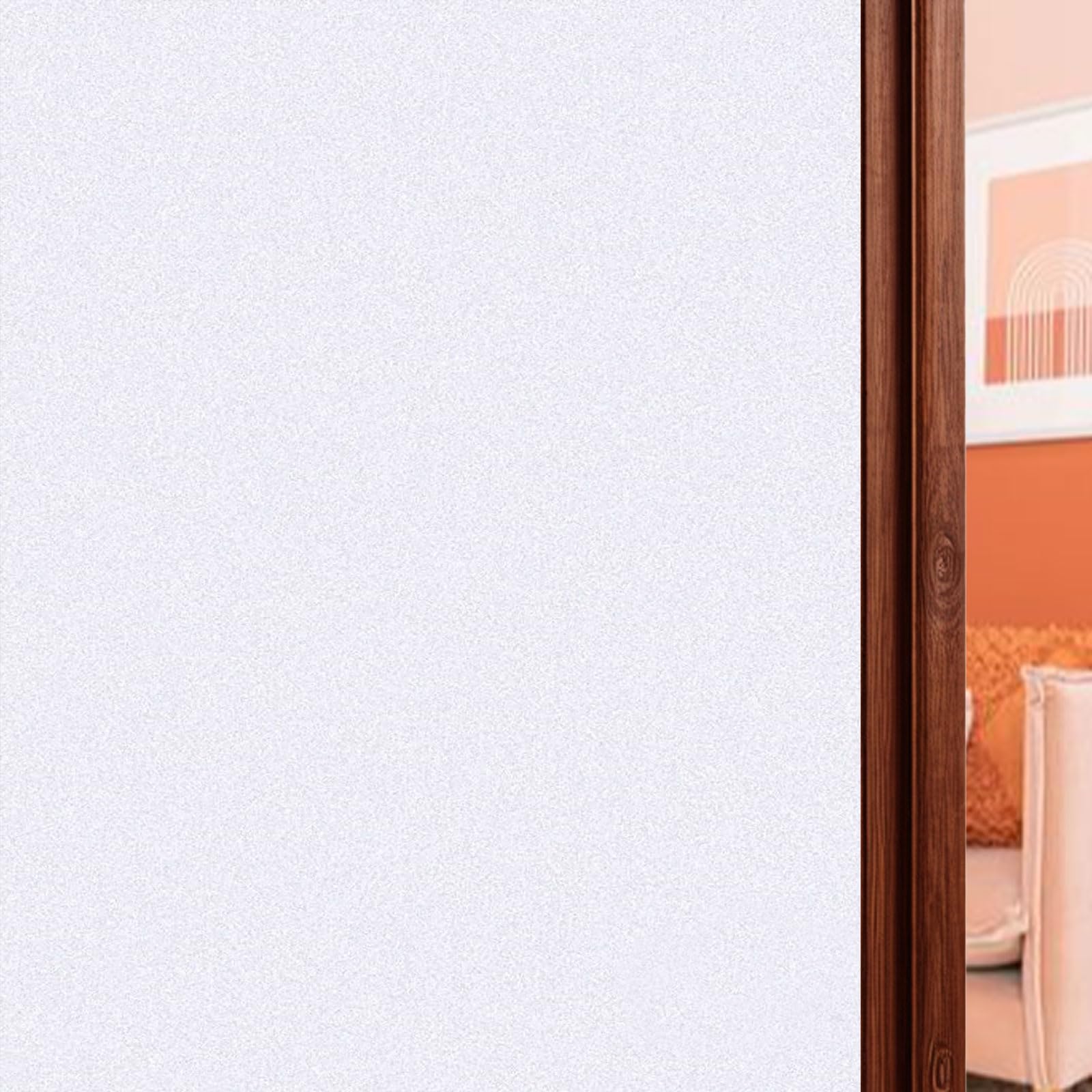 Film pour fenêtre intimité givré 95x550 cm statique blanc mat pour vitrage