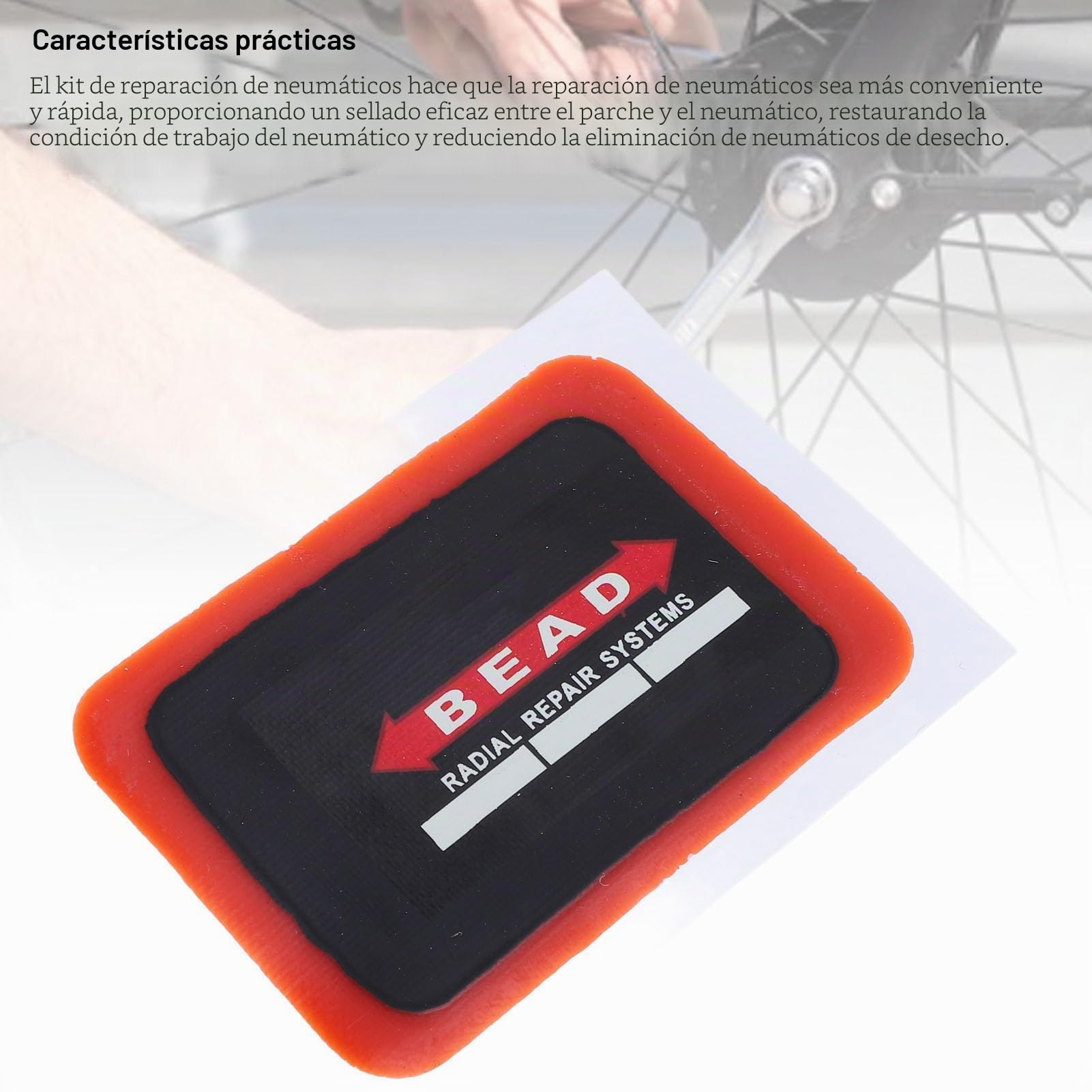 Patches de Neumáticos de Goma de Servicio Pesado de 20 Piezas Parches de Reparación de Neumáticos Punchure Partes 50x70 Mm con Alta Elasticidad Adhesión para el Tractor de