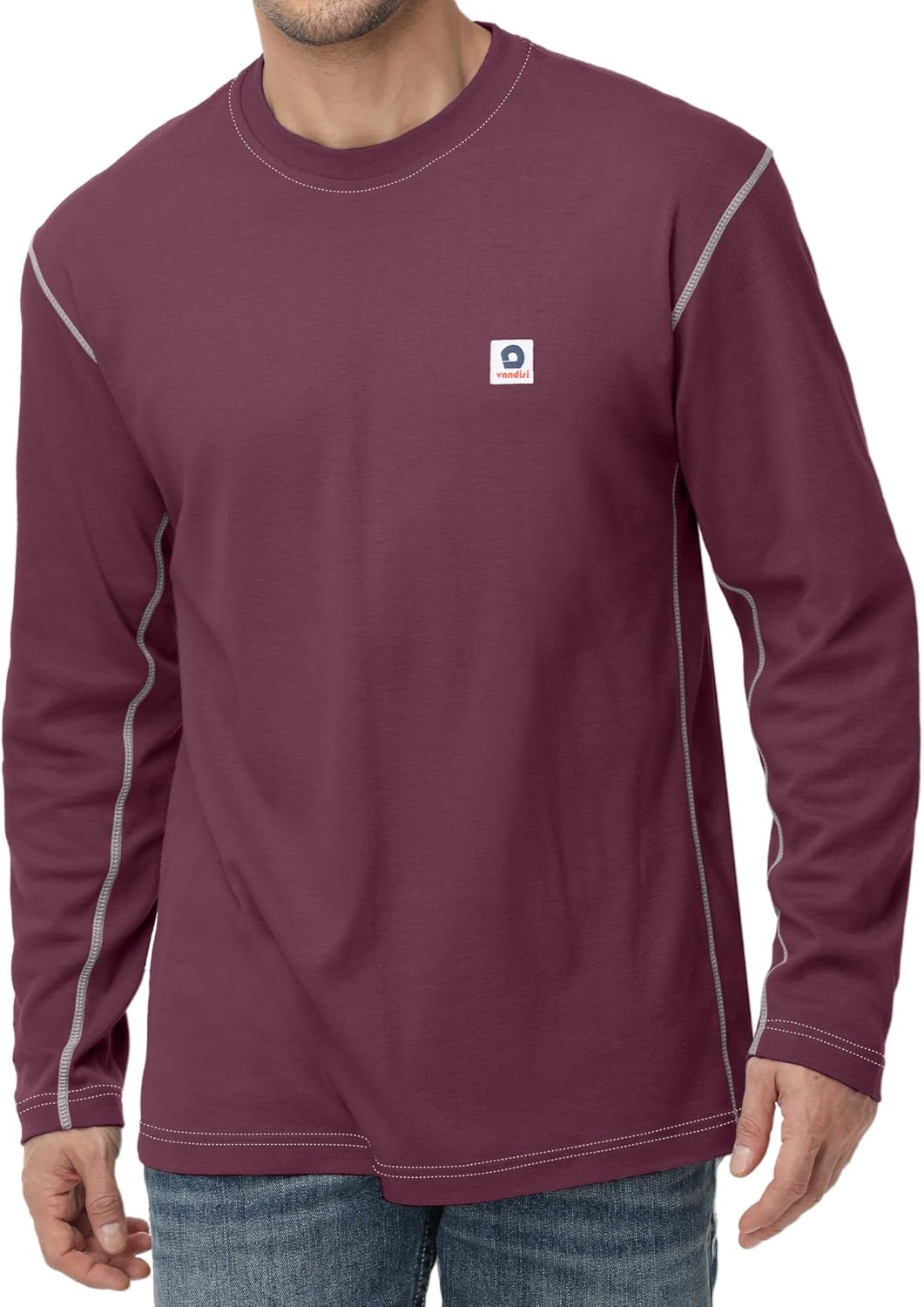 FR Shirts Fire Resistant Shirts Clothing for Men 100% Cotton Pre-Washed 6.5oz Lightweight FR Long Sleeve Shirts