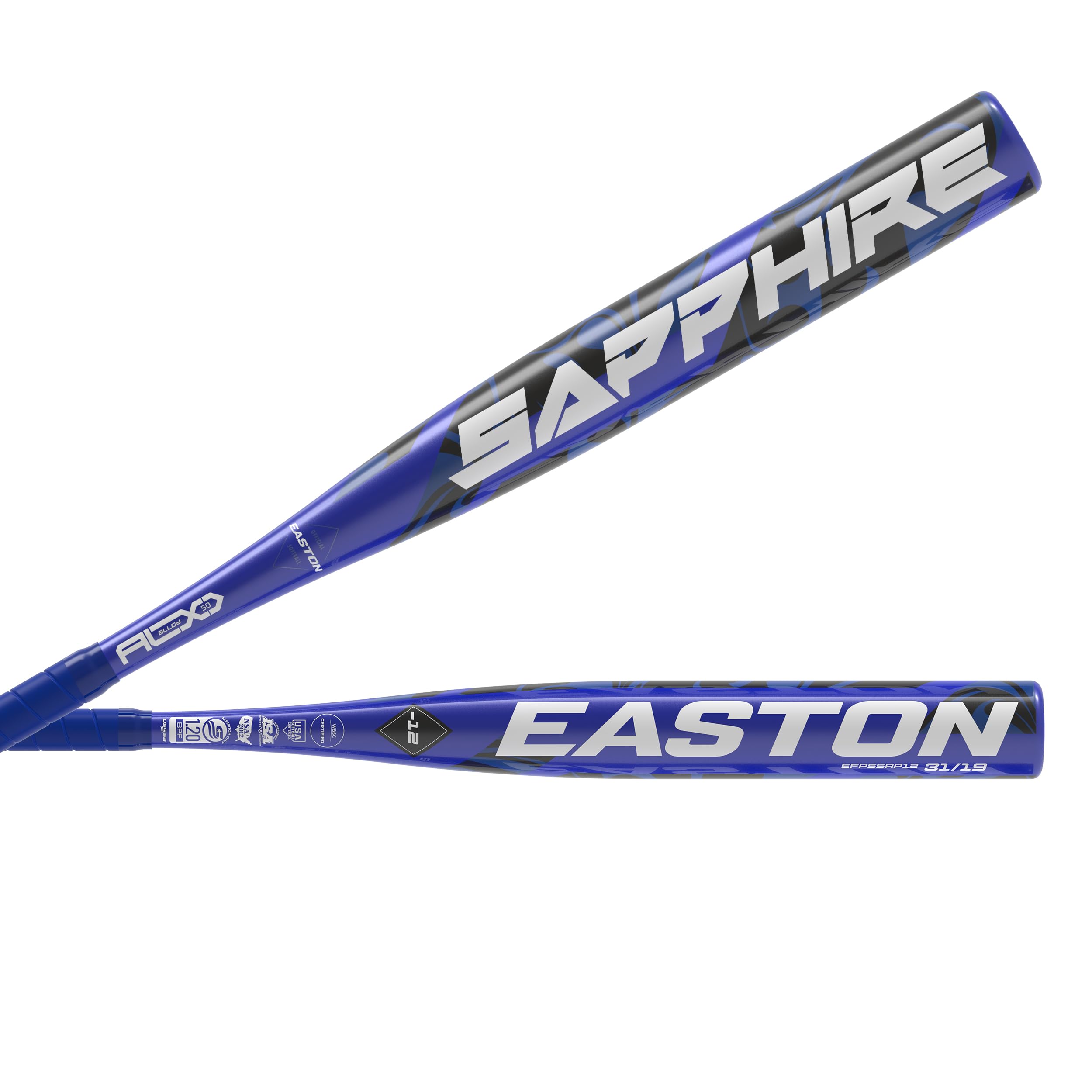 Easton | Sapphire Fastpitch Softball Bat | -12 Drop | 1 Pc. Alloy | Approved for All Fields