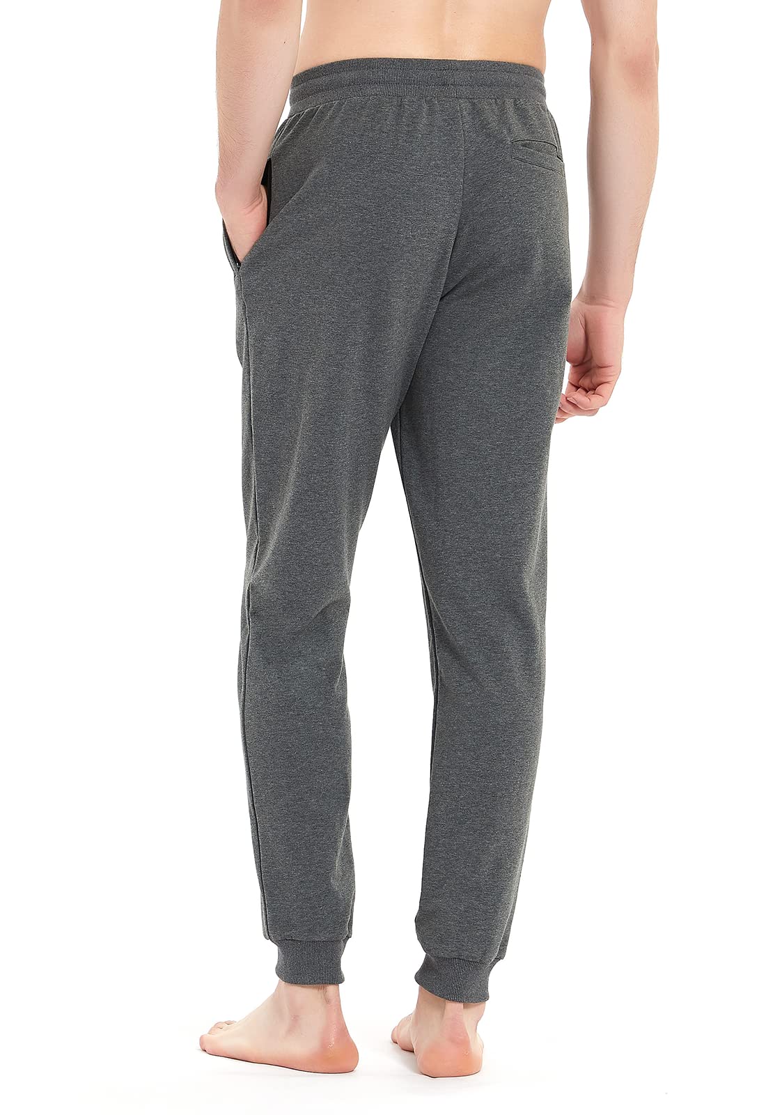 Idtswch 86/91/96/101 Pantalones deportivos largos de entrepierna extra largos para hombre, pantalones de chándal para hombre, pantalones de entrenamiento de algodón, pantalones de fitness para hombre