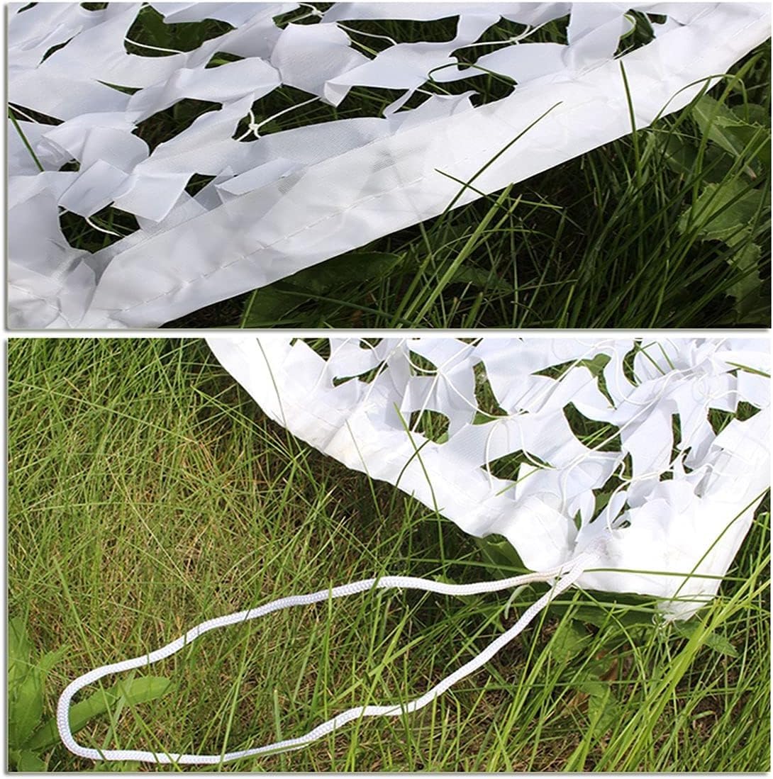 Red de camuflaje militar blanco/nieve 2x2m 6.6x6.6ft anti-UV protección solar para terraza jardín
