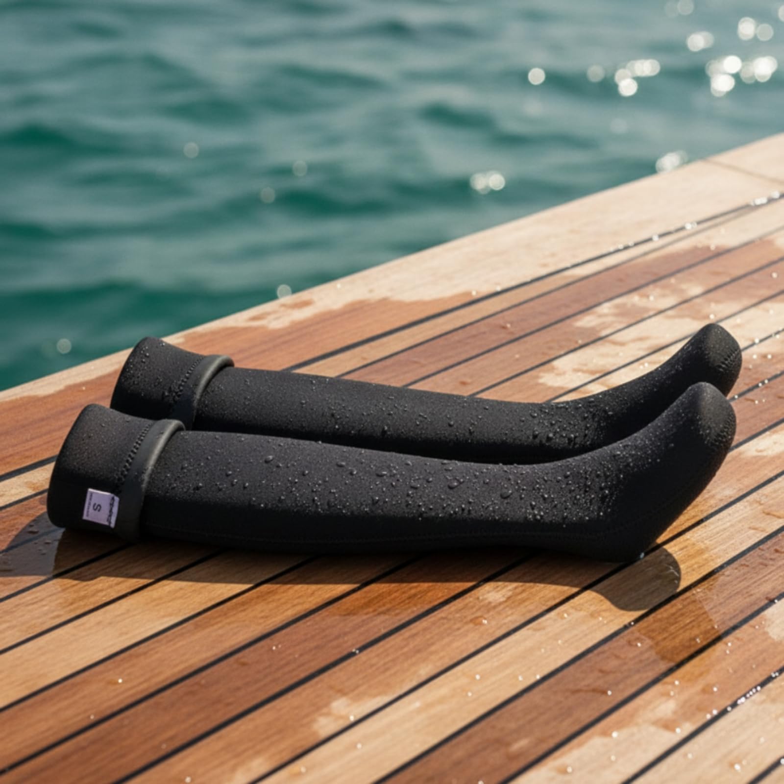 Calze da Immersione Uomo Antiscivolo Neoprene Impermeabili con Superficie Gommata Cuciture Visibili Resistenti 3mm Adatte per Snorkeling Nuoto Camminate sulla Spiaggia