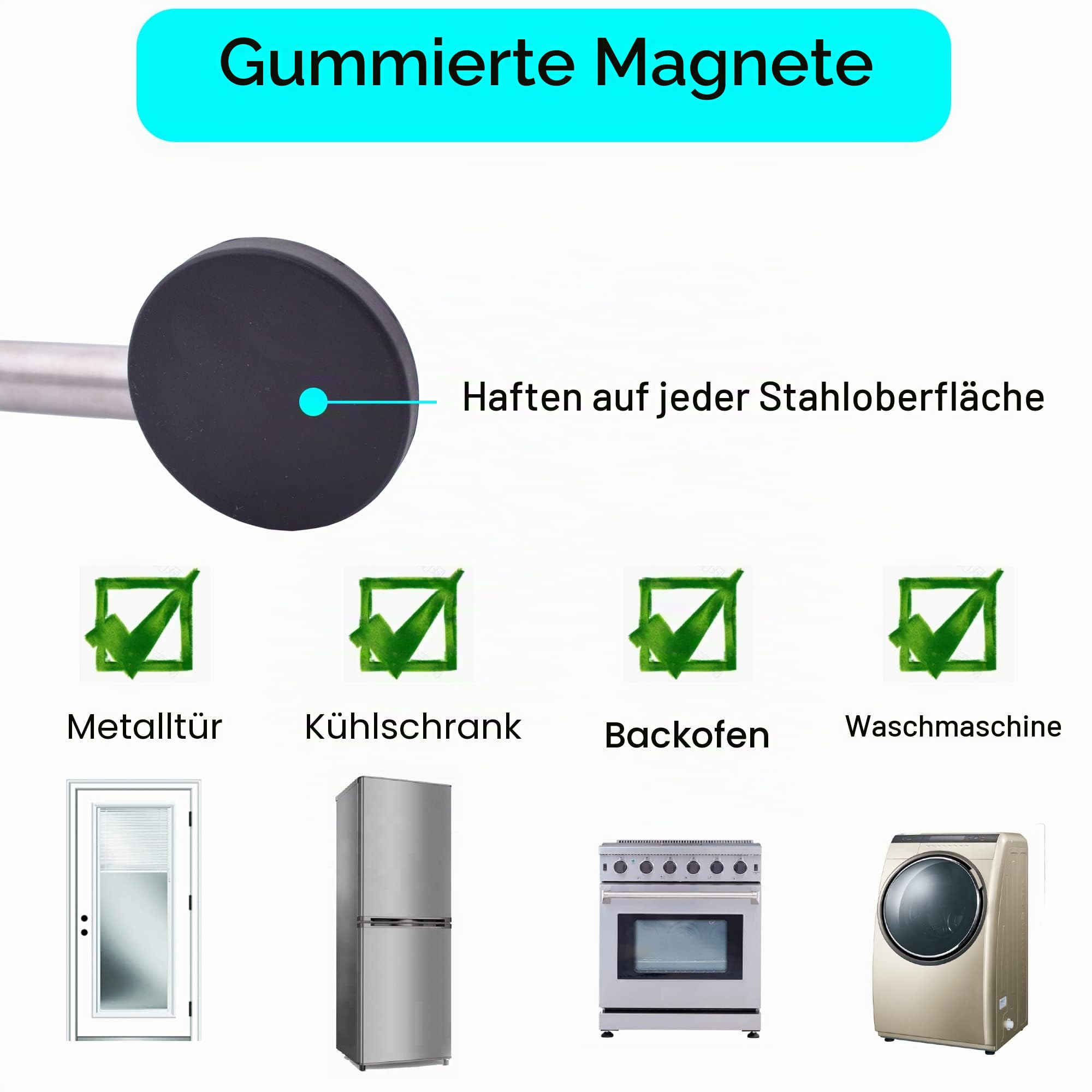 YYST Magnetische Gardinenstange für Metalltüren, magnetische Fenster-Café-Vorhangstange, französische Tür, Vorhangstange, magnetische Schärpenstange, 8 Clips, Typ A, 99,1 cm, Schwarz
