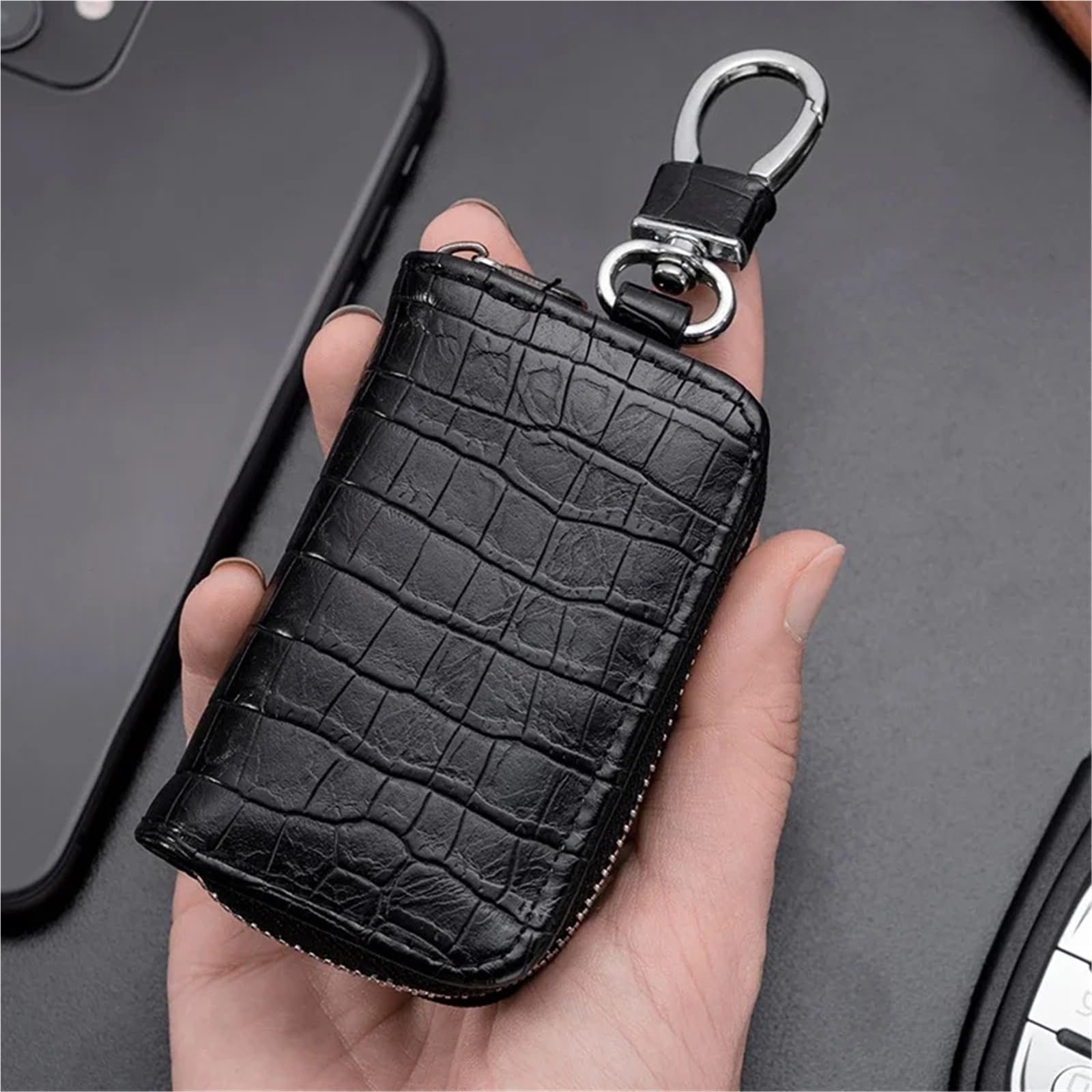 MRKU 1 Custodia per Chiavi Auto Universale con Stampa, Custodia Protettiva con Cerniera, Prodotti per Interni