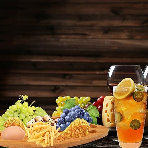 Miniatura 8 de Tabla de aperitivo única, divertida tabla de embutidos, tabla de queso de bambú, plato de bambú para servir, plato de carne de vino de cocina,