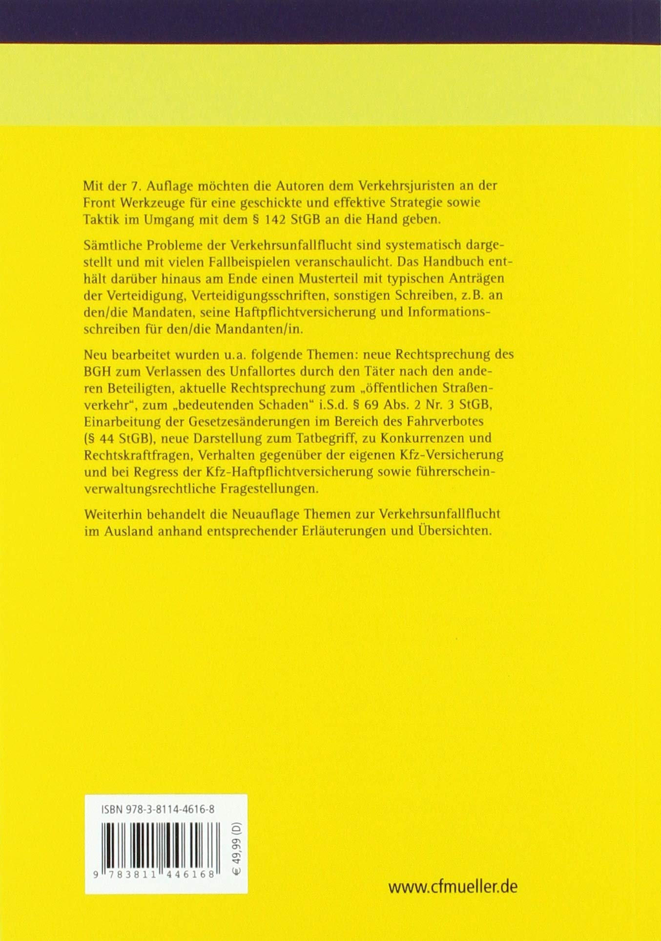 Verkehrsunfallflucht: Verteidigerstrategien im Rahmen des § 142 StGB - mit Auslandsteil (Praxis der Strafverteidigung)