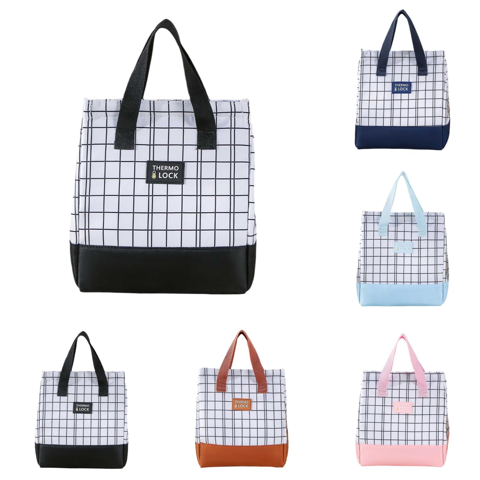 Lunch Bag Lunch Box for Women Men Leakproof Insulated Cooler Lunchbox Bag Adults Tote Bags for Work Travel