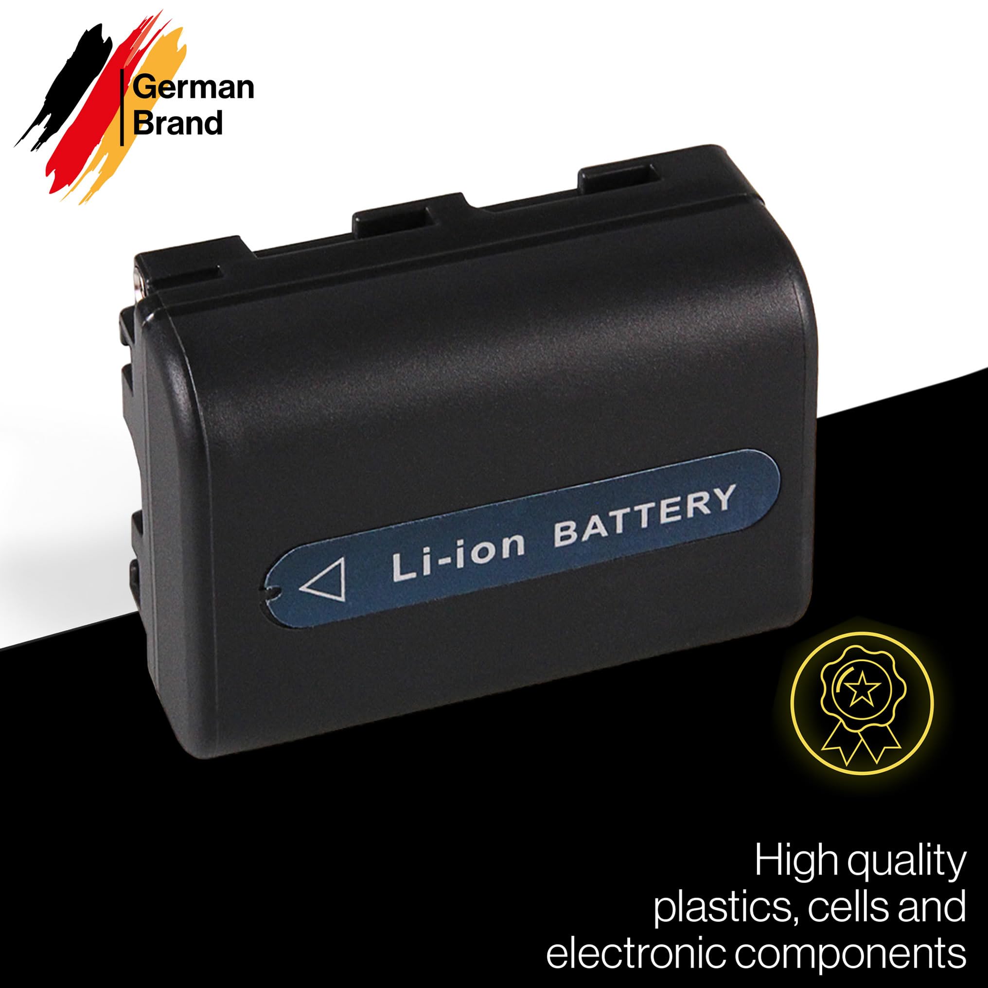 PATONA 2x NP-FM50 NP-QM51 Batteria 1600mAh compatibile con Sony Camcorder NP-FM30 FM50 FM70 FM90 QM51D QM71D QM91D CCD-TRV106K 108 116 128 DCR-DVD91 100 200 DCR-HC14 TRV6 TRV8 NPFM50 QM51 FM50