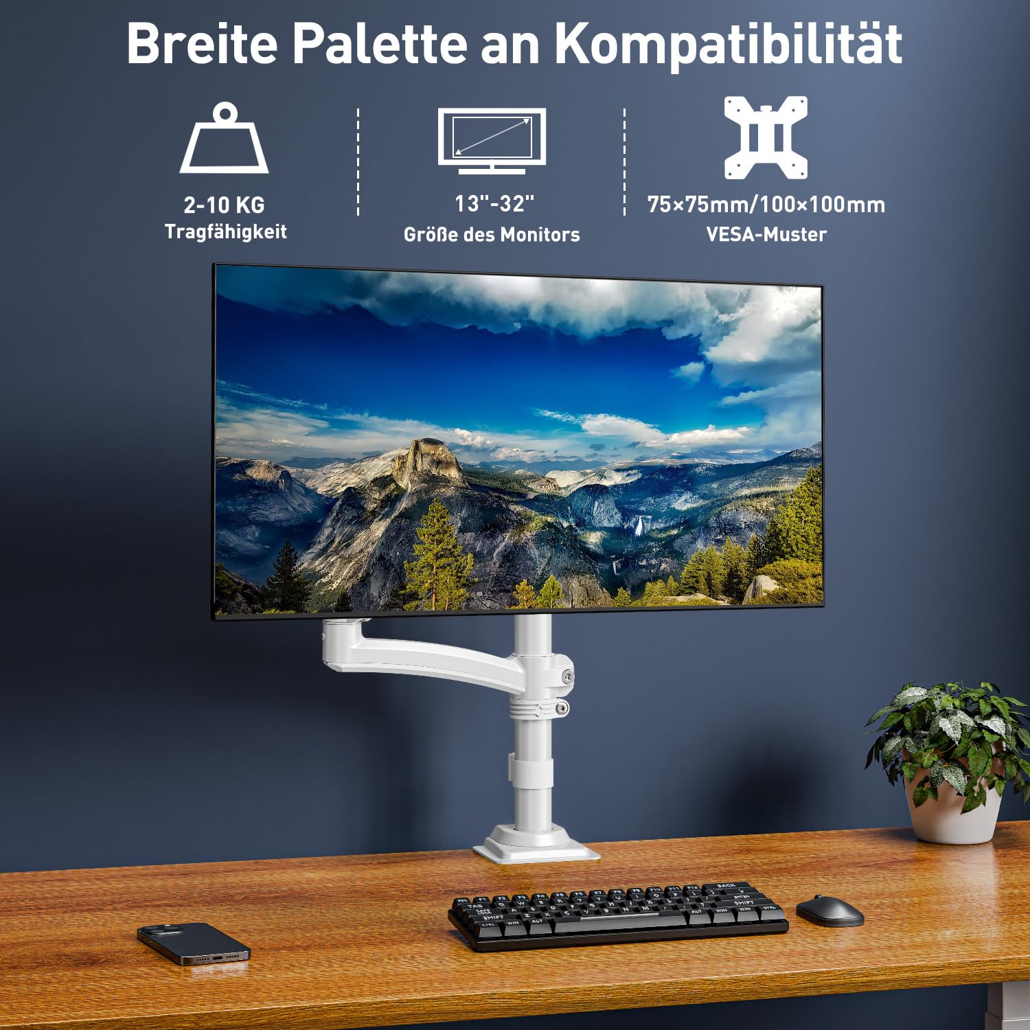 ELIVED Support de moniteur pour écrans de 13 à 32", supporte 2 à 10 kg