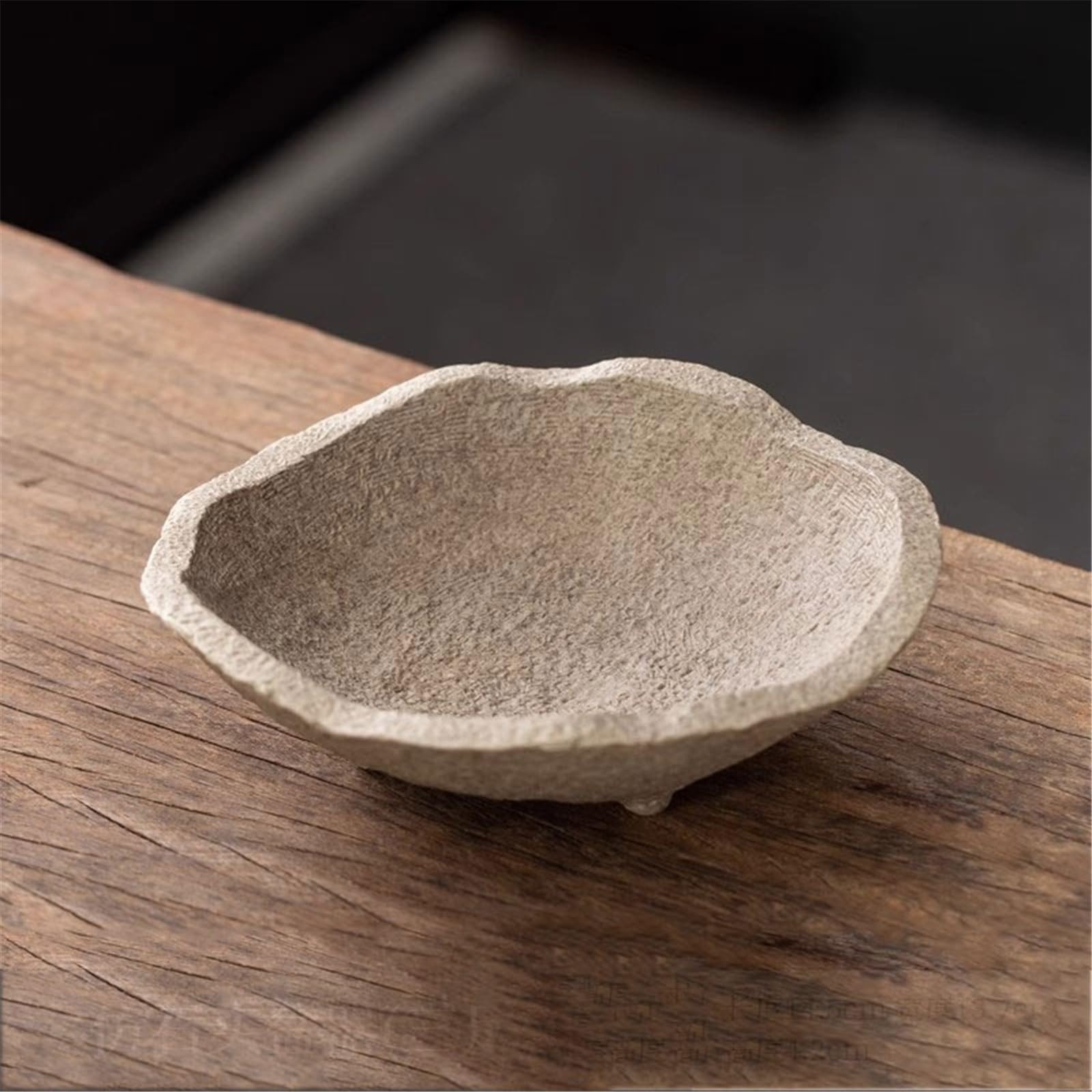 Sottovasi per Fiori Piattino for Fiori con Vassoio in Ceramica Texture Imitazione Pietra Vaso
