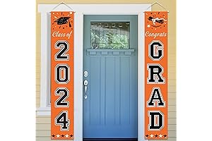 DAZONGE 2024 Graduation Decorations Orange and Black: Classy Decorations for a Grand Celebration