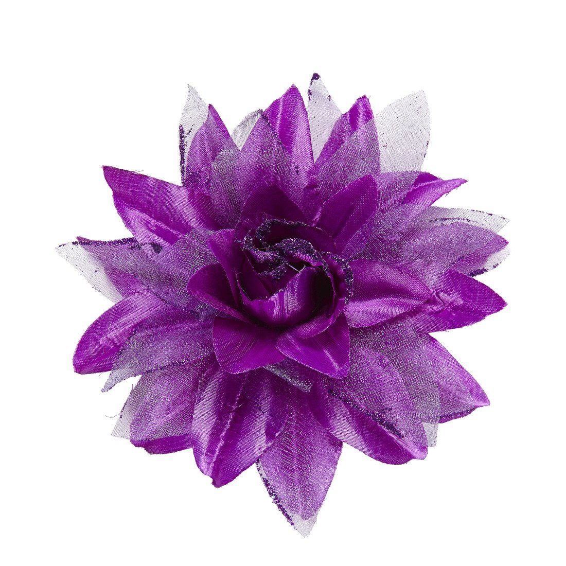 NET TOYS Rosen-Haarblüte Hawaii Spange – Blaue Blumenspange Aus Polyester, Einheitsgröße