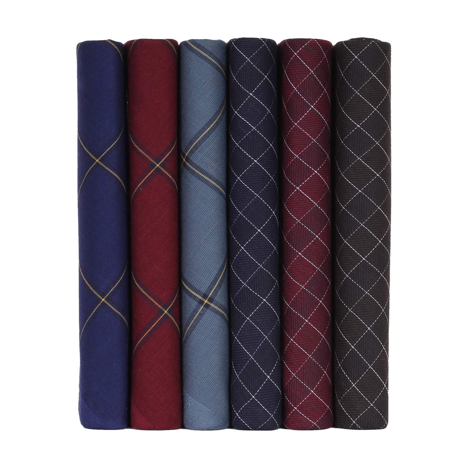 White Cotton Handkerchiefs for Men | Classic Design, Soft & Durable | 44x44 cm-image-1