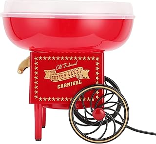 Nostalgiczna Maszyna do Popcornu, Elektryczna Retro DIY Dziecięca Maszyna do Popcornu Kreatywny Prezent + Host + Płyta Ochronna + Płyta Grzewcza + Instrukcja + Miarka(EU)