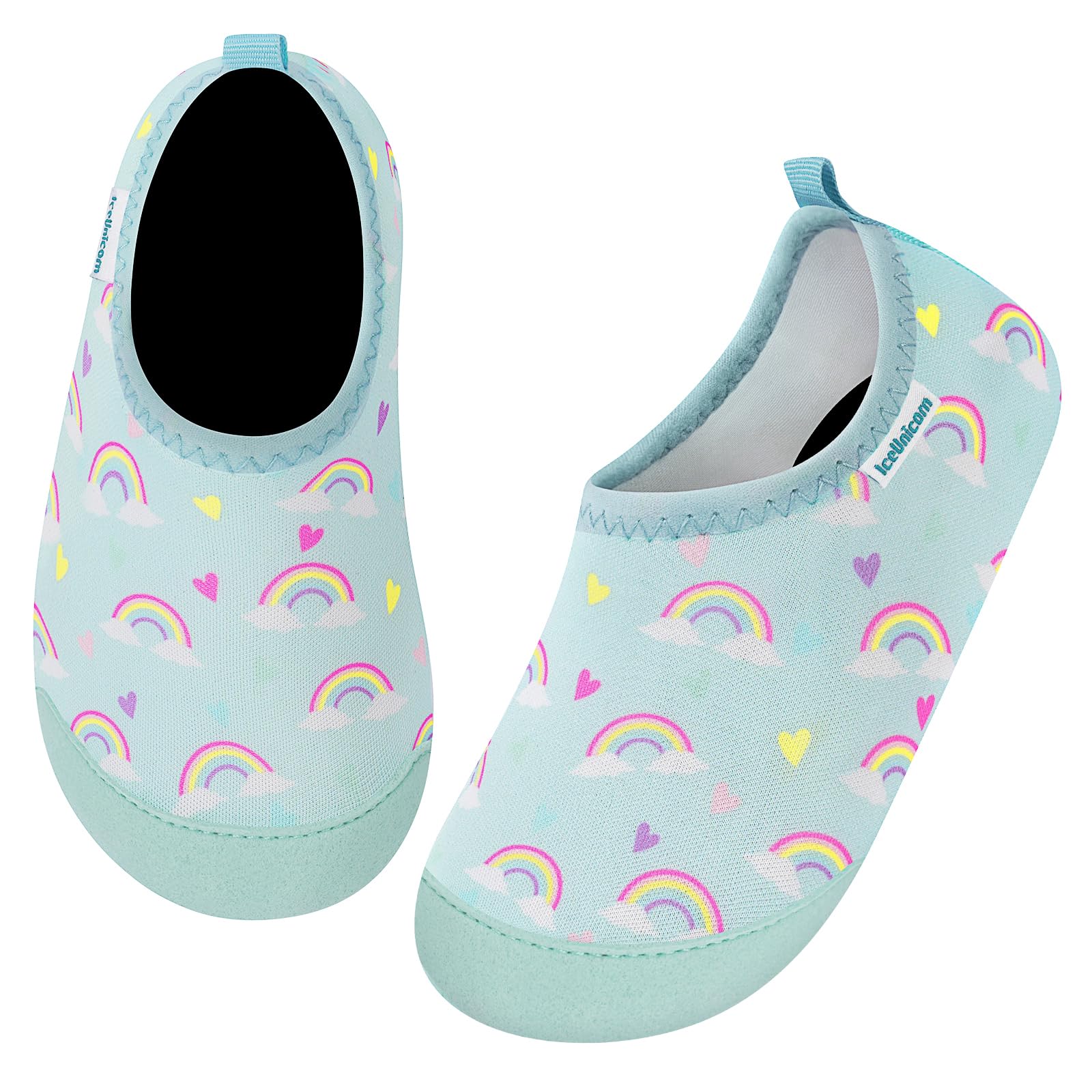 IceUnicorn Kinder Strandschuhe Badeschuhe Wasserschuhe Schwimmschuhe Schnelltrocknende Aquaschuhe für Kinder Beach Pool