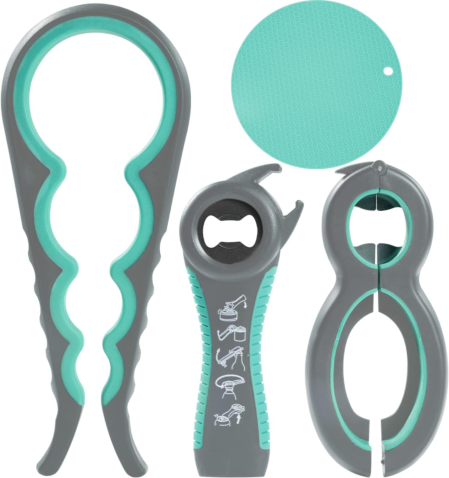 Otstar 6 in 1 Multi Opener, All in One Bottle Opener, Can, Soda, and