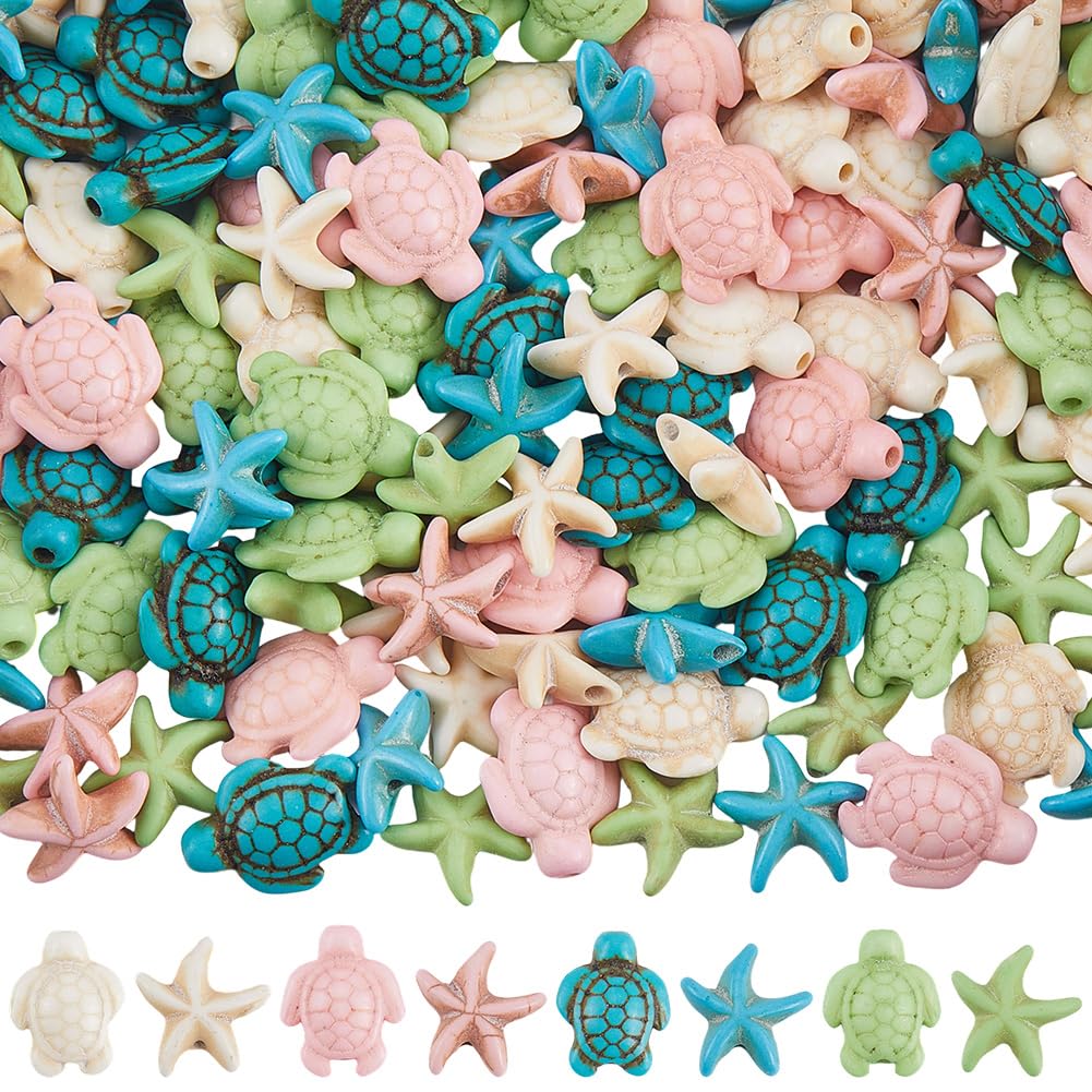 Perles turquoises étoiles de mer pour offrir des bijoux DIY faits main