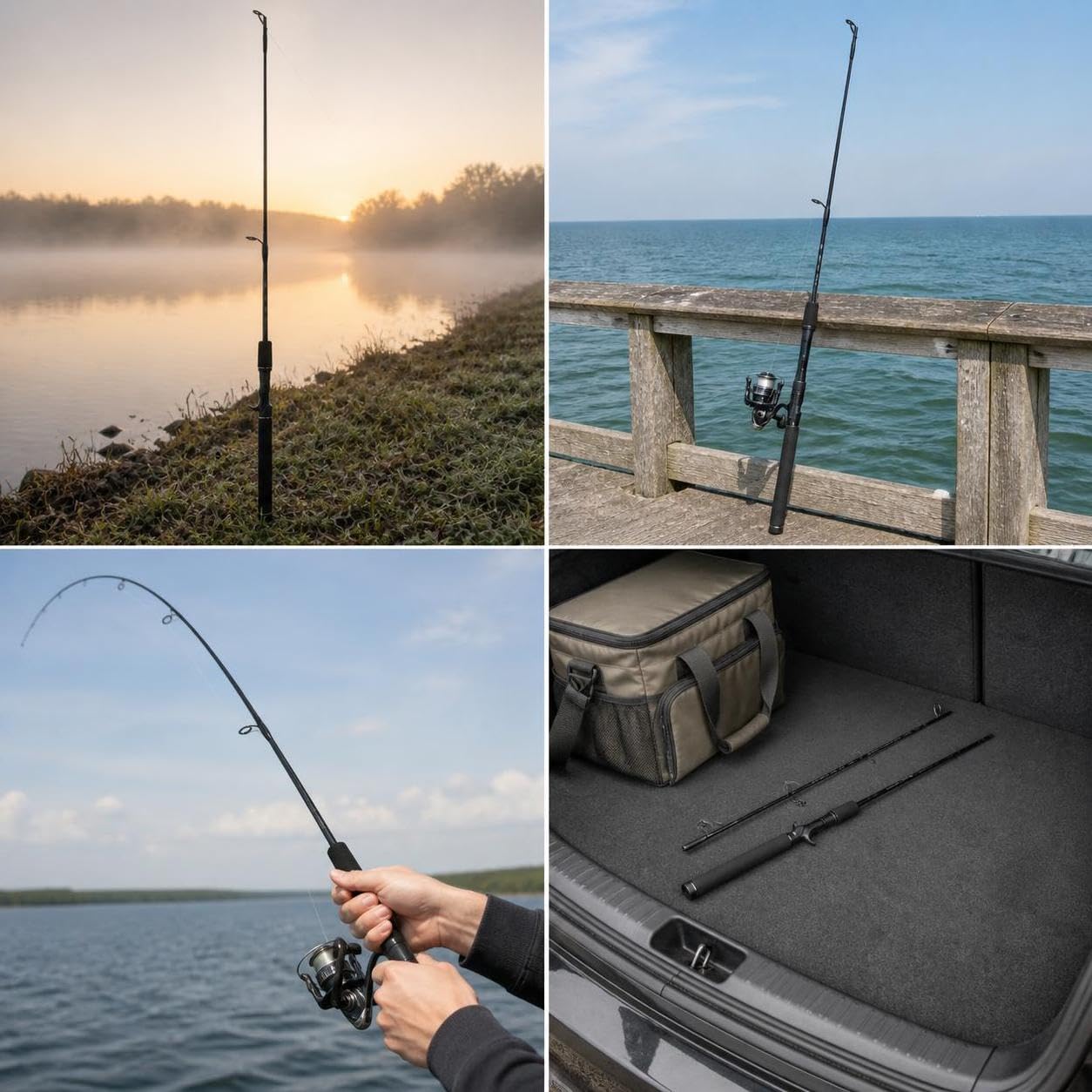Canna da Pesca per Esche Composita | Componenti in plastica, Set canna , Pesca , Per appassionati di pesca