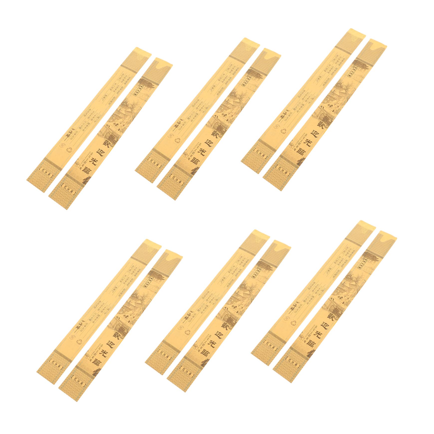 ULTECHNOVO Lot De 1 000 Pochettes en Papier pour Baguettes De Style Japonais Pochettes pour Baguettes Service De Cuisine