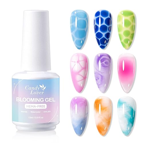 Candy Lover Blooming Gel, Hema-Free 15ml Clear Blooming Gel Nail