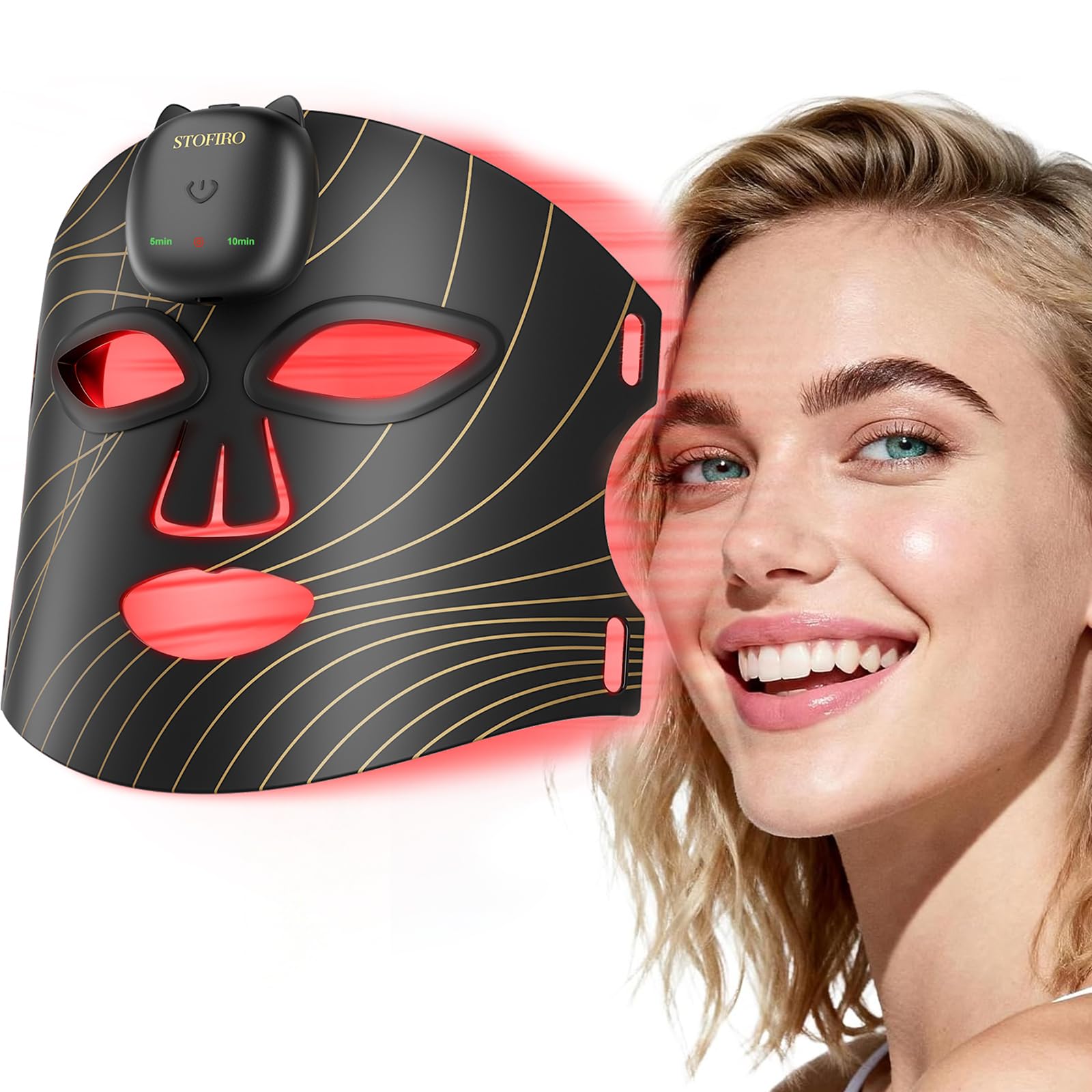 Amazon.com: Stofiro FDA-Cleared 850nm Red Light Therapy Mask for