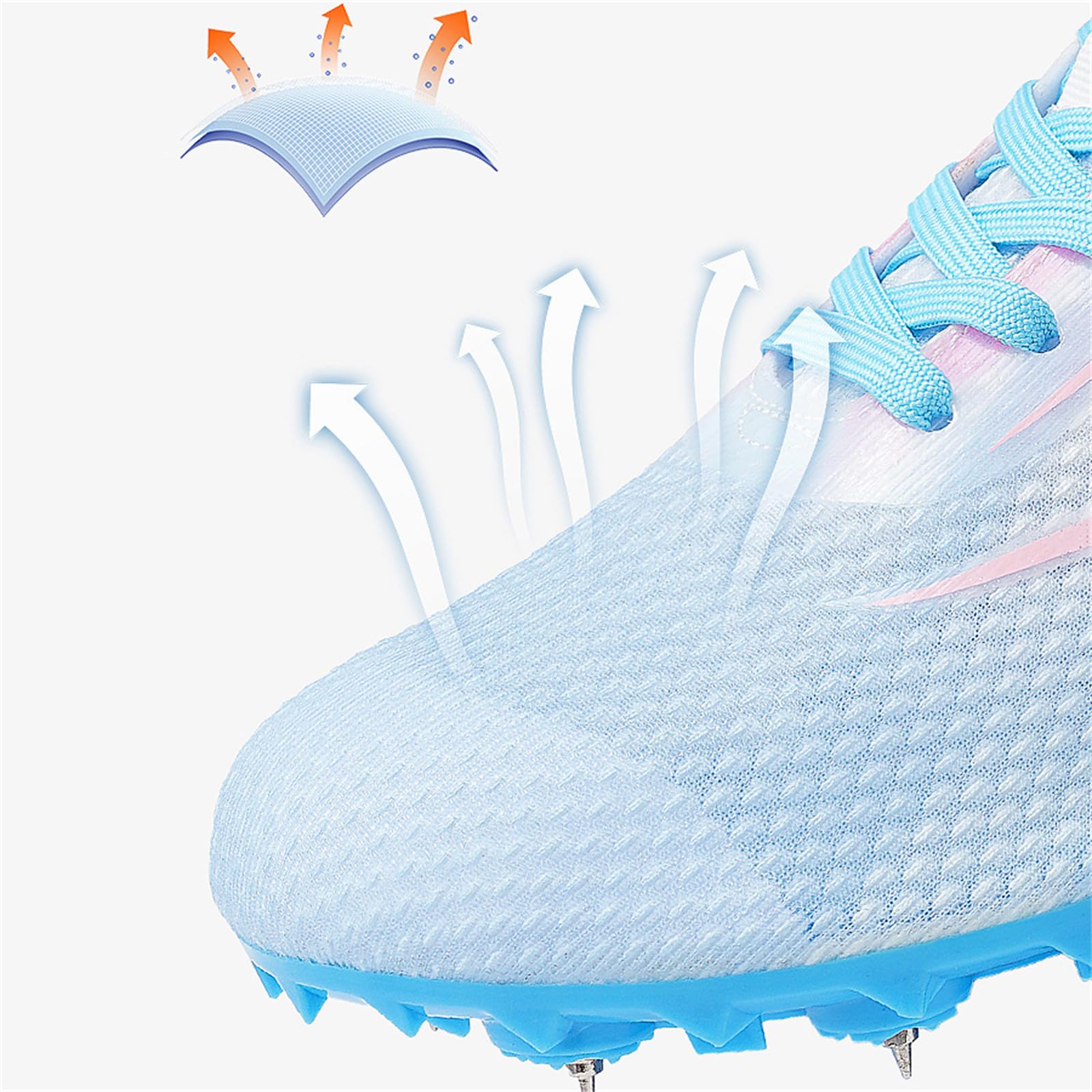 Zapatillas De Atletismo con Clavos Hombre Y Mujer Zapatillas De Salto De Velocidad Ligeras para Niños Zapatillas De Atletismo para Carreras