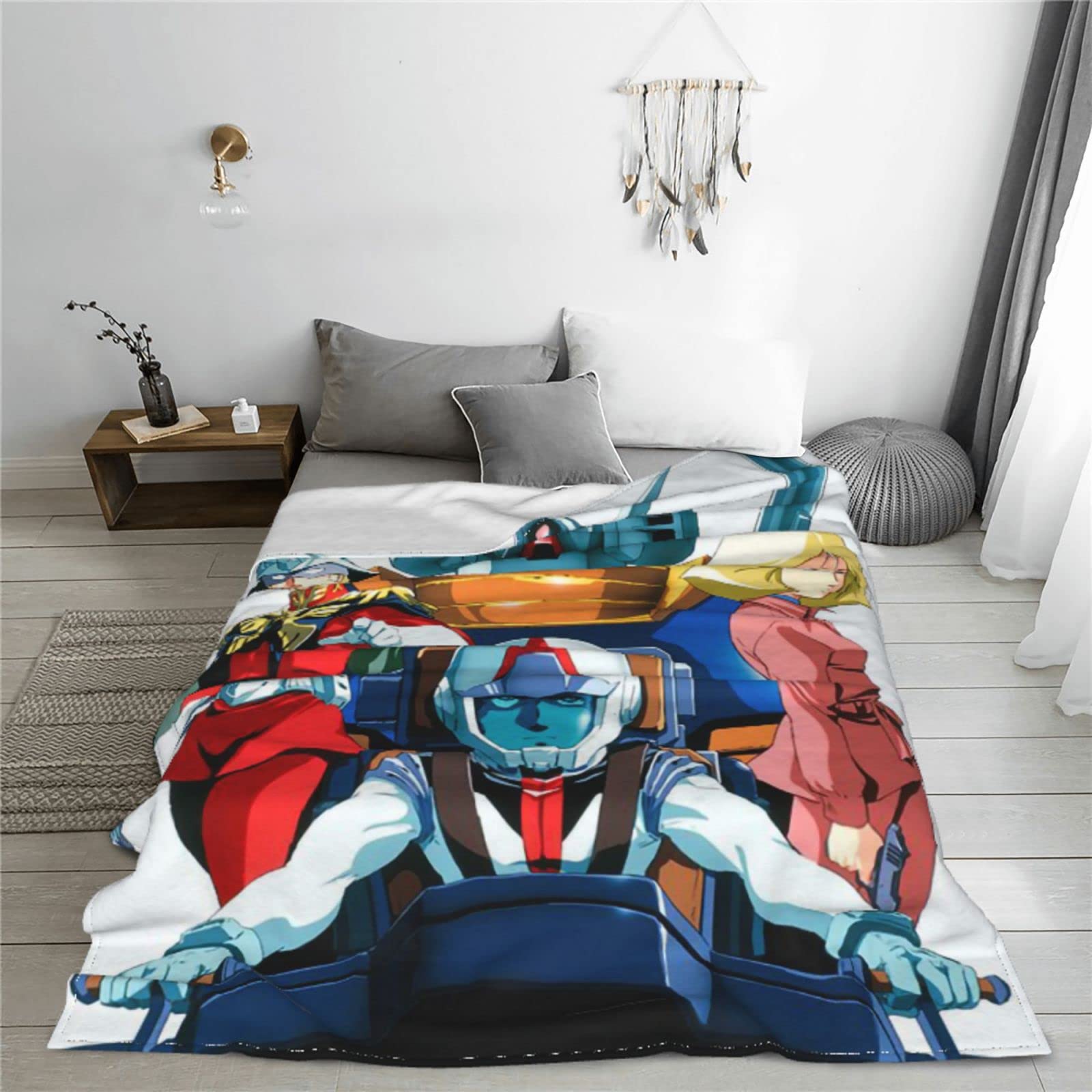 Amazon｜毛布 機動戦士ガンダム ブランケット タオルケット セミダブル