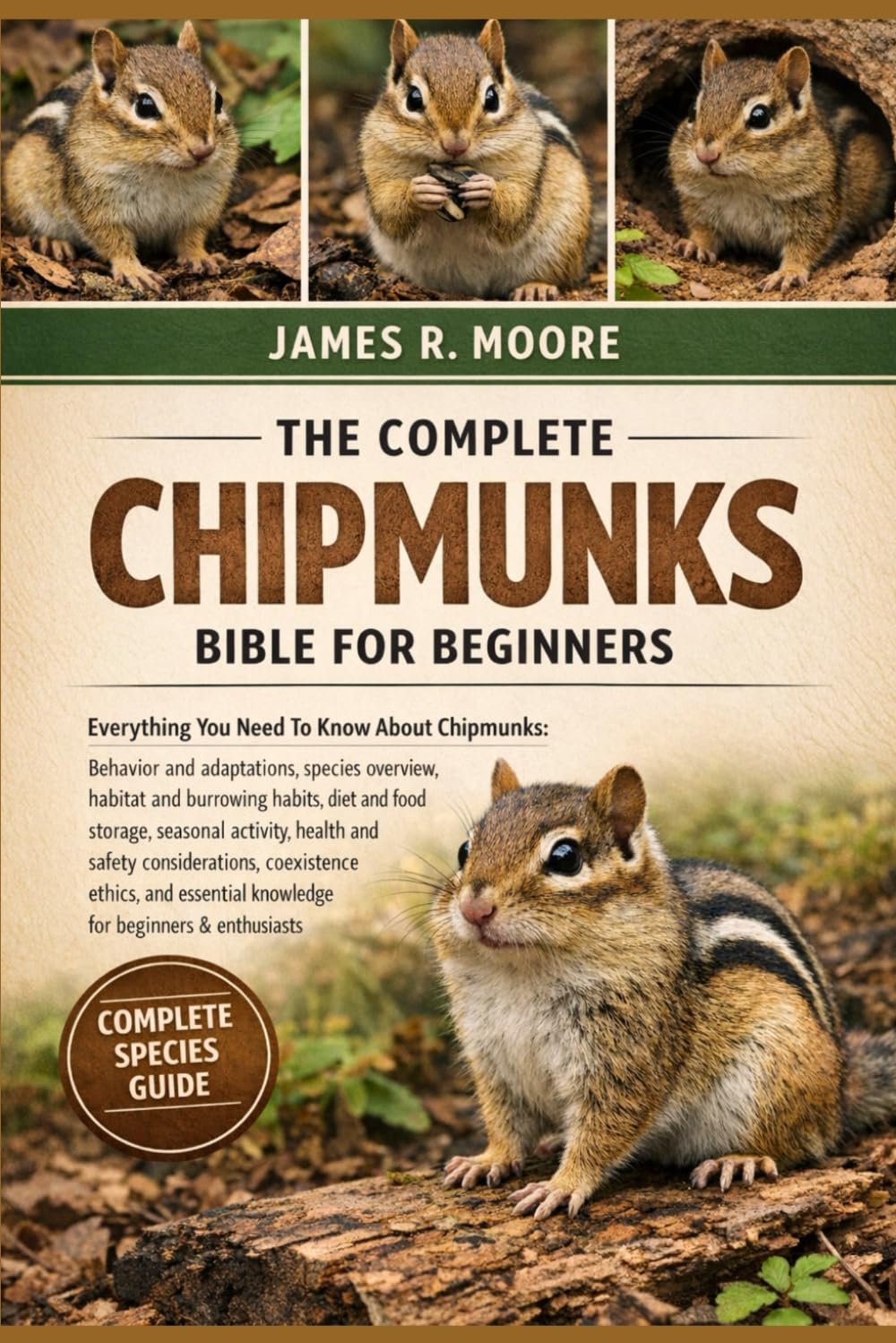 THE COMPLETE CHIPMUNKS BIBLE FOR BEGINNERS: Everything You Need To Know About Chipmunks: Behavior and adaptations, species overview, habitat and ... knowledge for beginners & enthusiasts