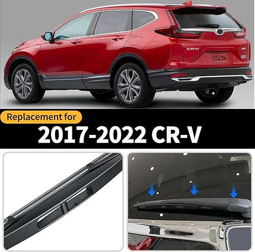 Miniatura 2 de Repuesto para Honda CR-V CRV 2017-2022 Conjunto de limpiaparabrisas trasero y brazo, juego de limpiaparabrisas trasero de calidad de fábrica