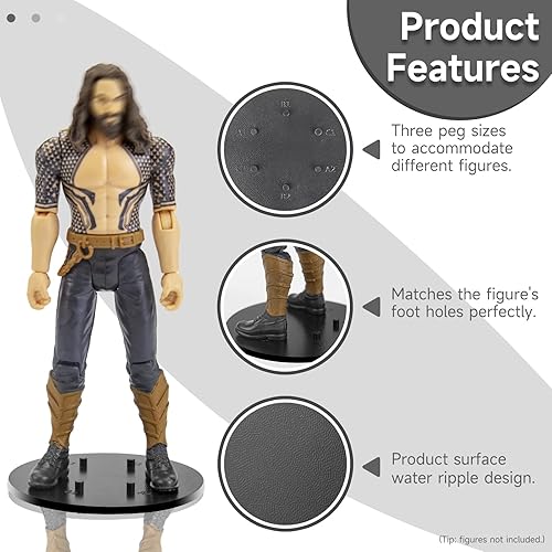 Miniatura 5 de EBCO - 60 piezas de 6 pulgadas, base de soporte de soporte de múltiples clavijas, accesorios de modelo, apto para escala 112 de Star Wars serie negra