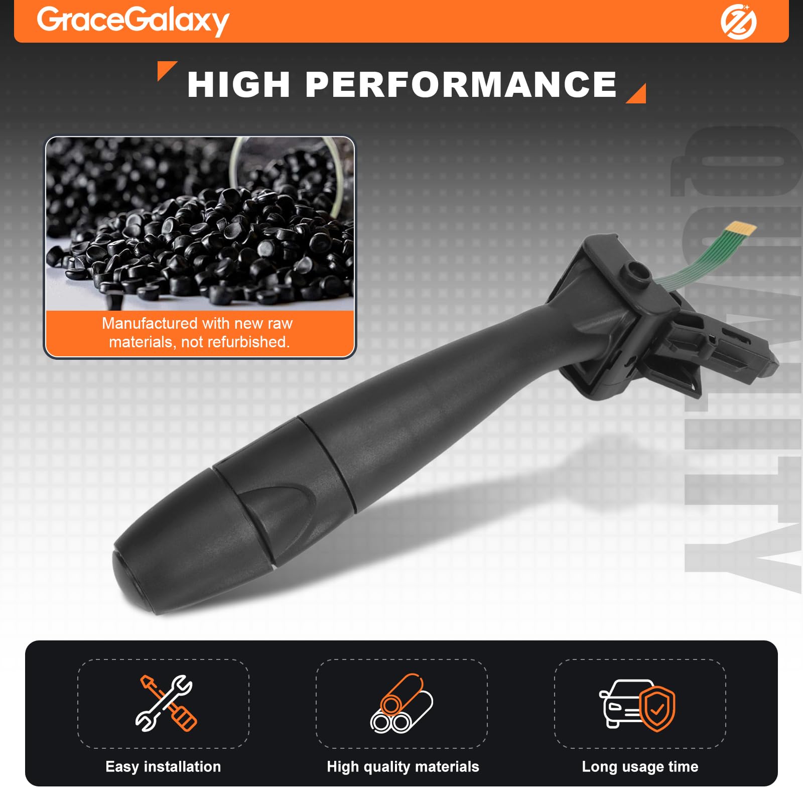 GraceGalaxy Interrupteur d'essuie-glace Commodo 96595087XT pour 1007 206 207 307 406 407 807