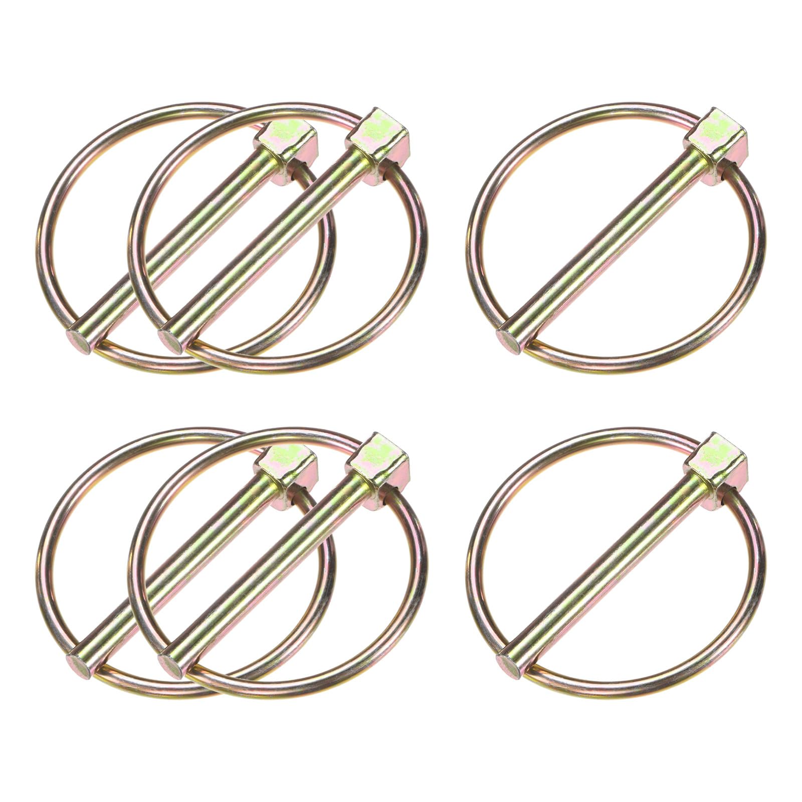 M METERXITY 6-Pack 1/4" Linch Pin with Ring
