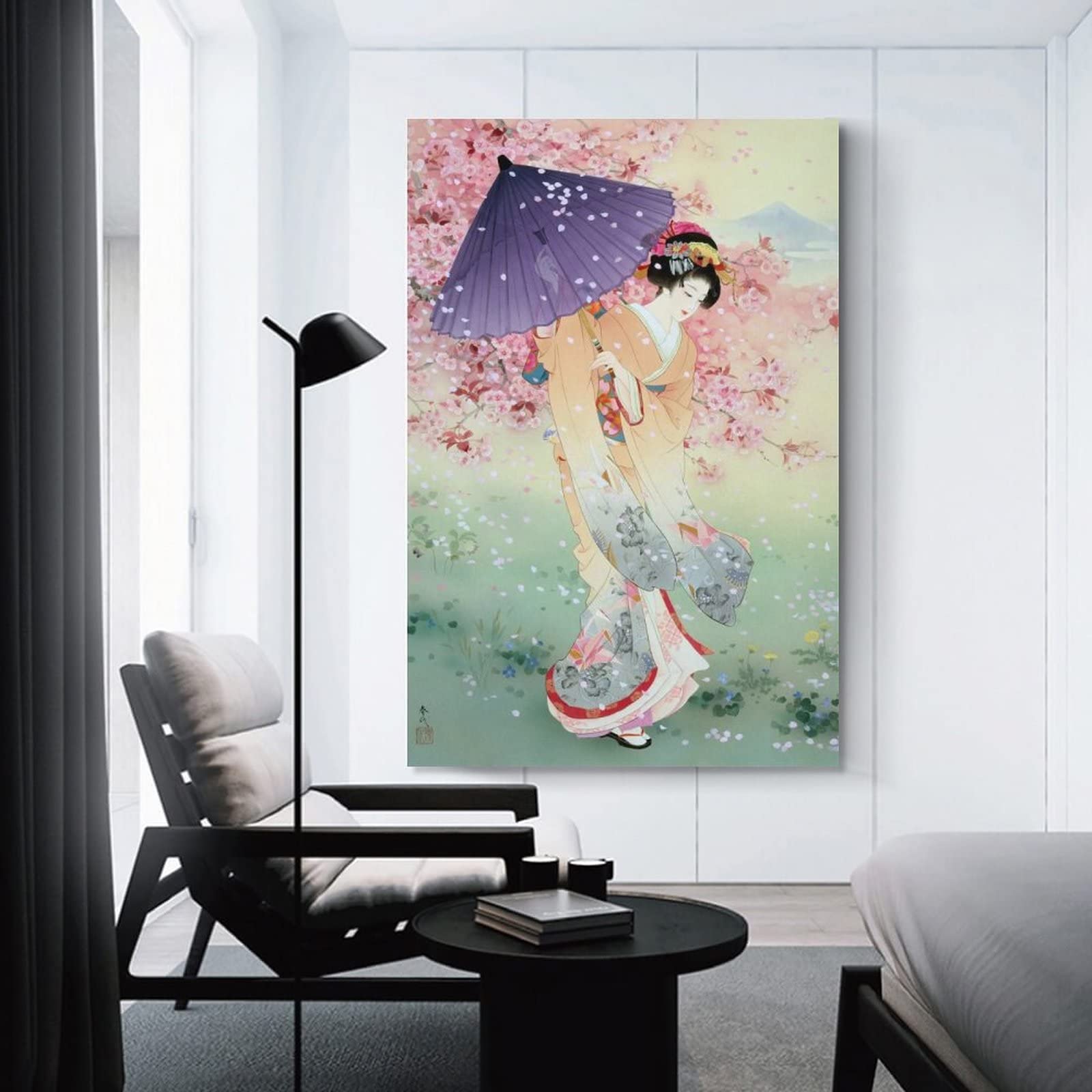 Amazon.co.jp: 森田春代森田晴代夢桜ポスターキャンバスアートポスター