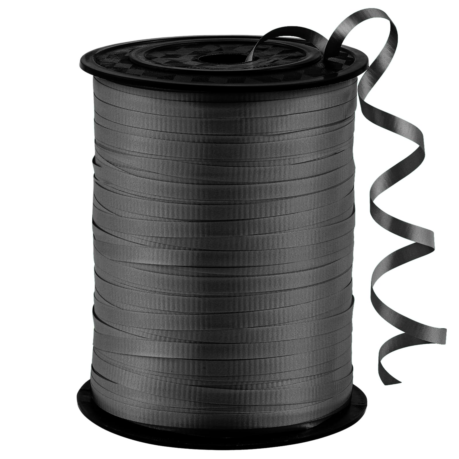 sxvblly 500 Yards Black Crimped Curling Ribbon Balloon String Ribbon for Gift Wrapping Birthday Party Florist Supplies Festive Crafts Wedding Decorations