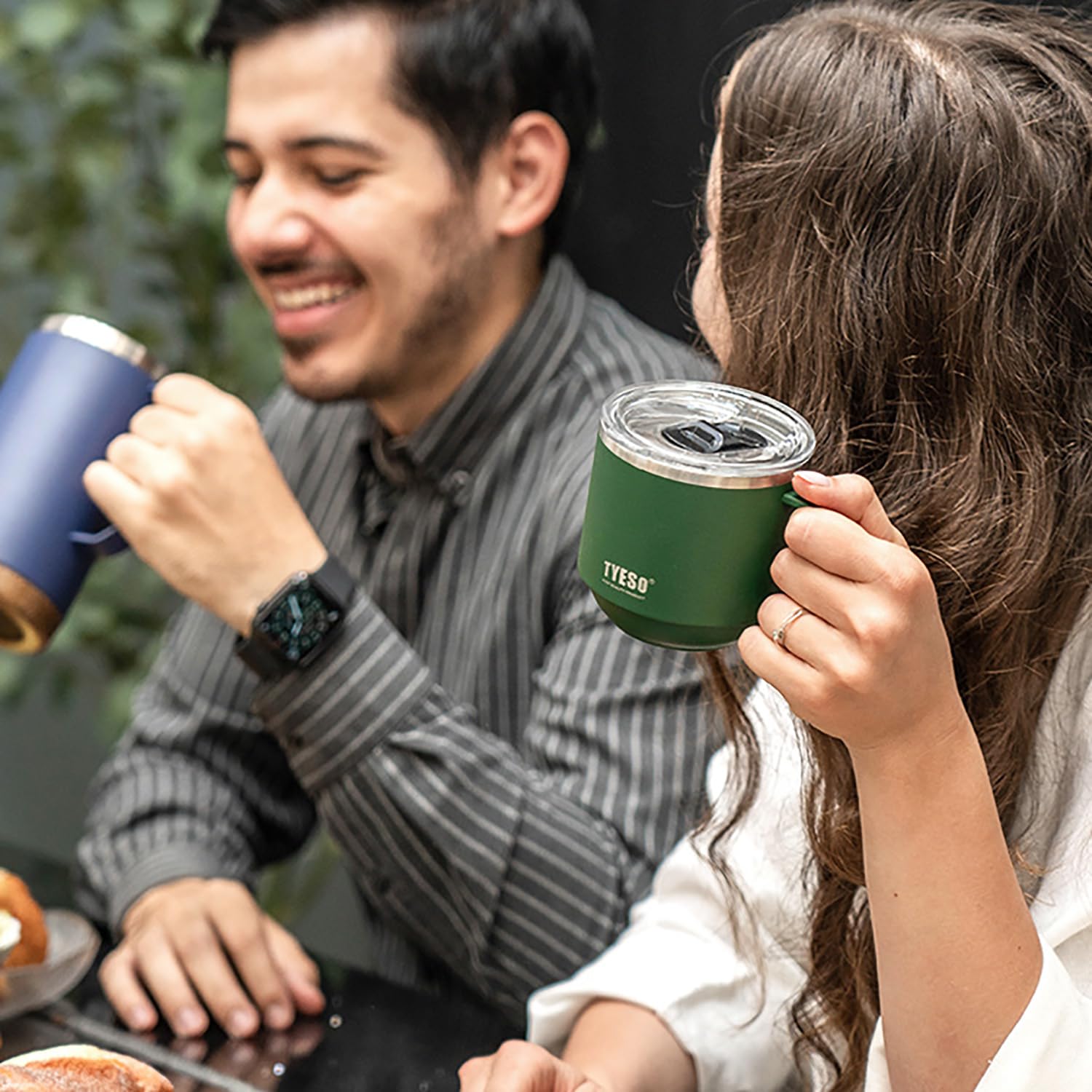 Klaraber Insulated Coffee Mug, Thermal Mug with Handle, Insulated Camping Mug with Lid - Image 4