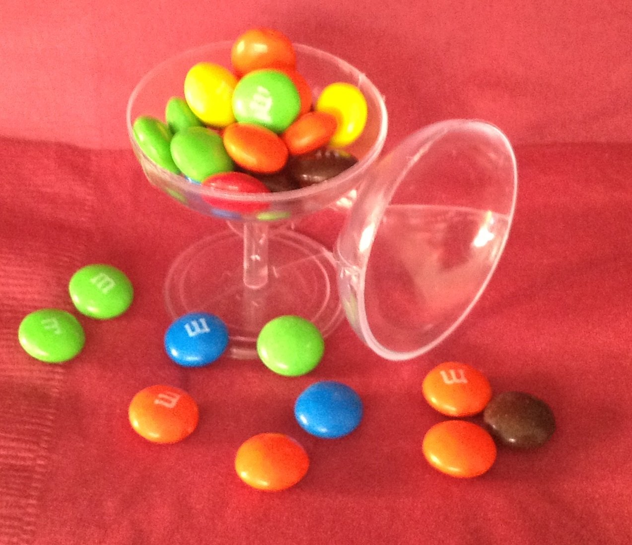 Party Favors Plus 24 Extra Small Very light weight Mini Plastic Champagne Cups Glasses Wedding Favor Clear 2