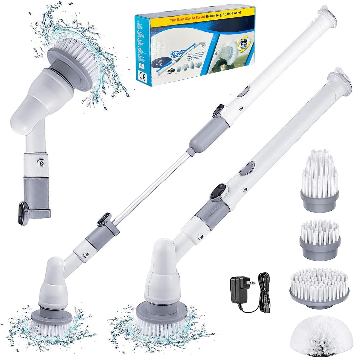 Amazon.com: Bathroom Scrubber Electric-Ddtohan Electric Scrub Brush ...