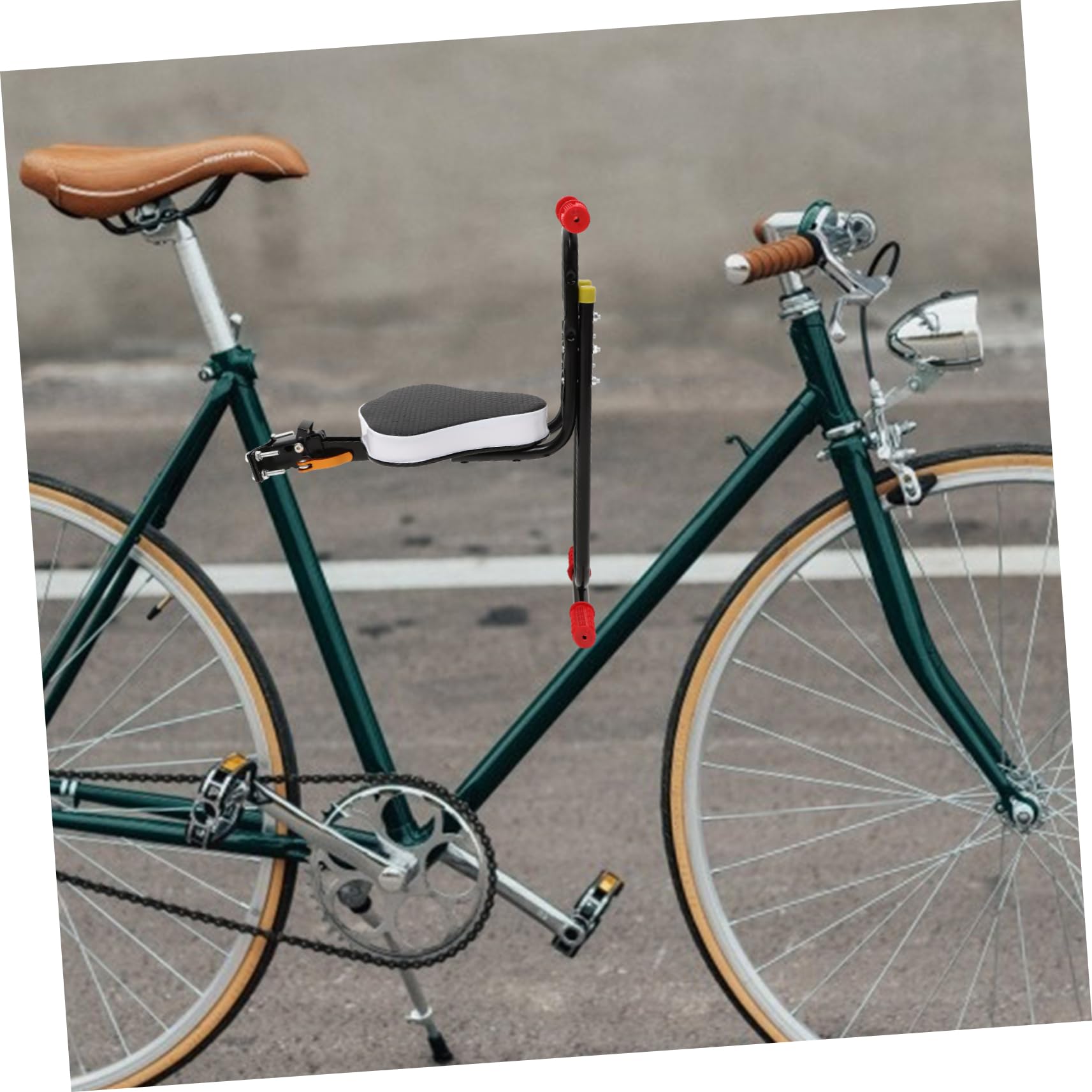SUPVOX Seggiolino Bici Anteriore Pieghevole per Bambini in Nero