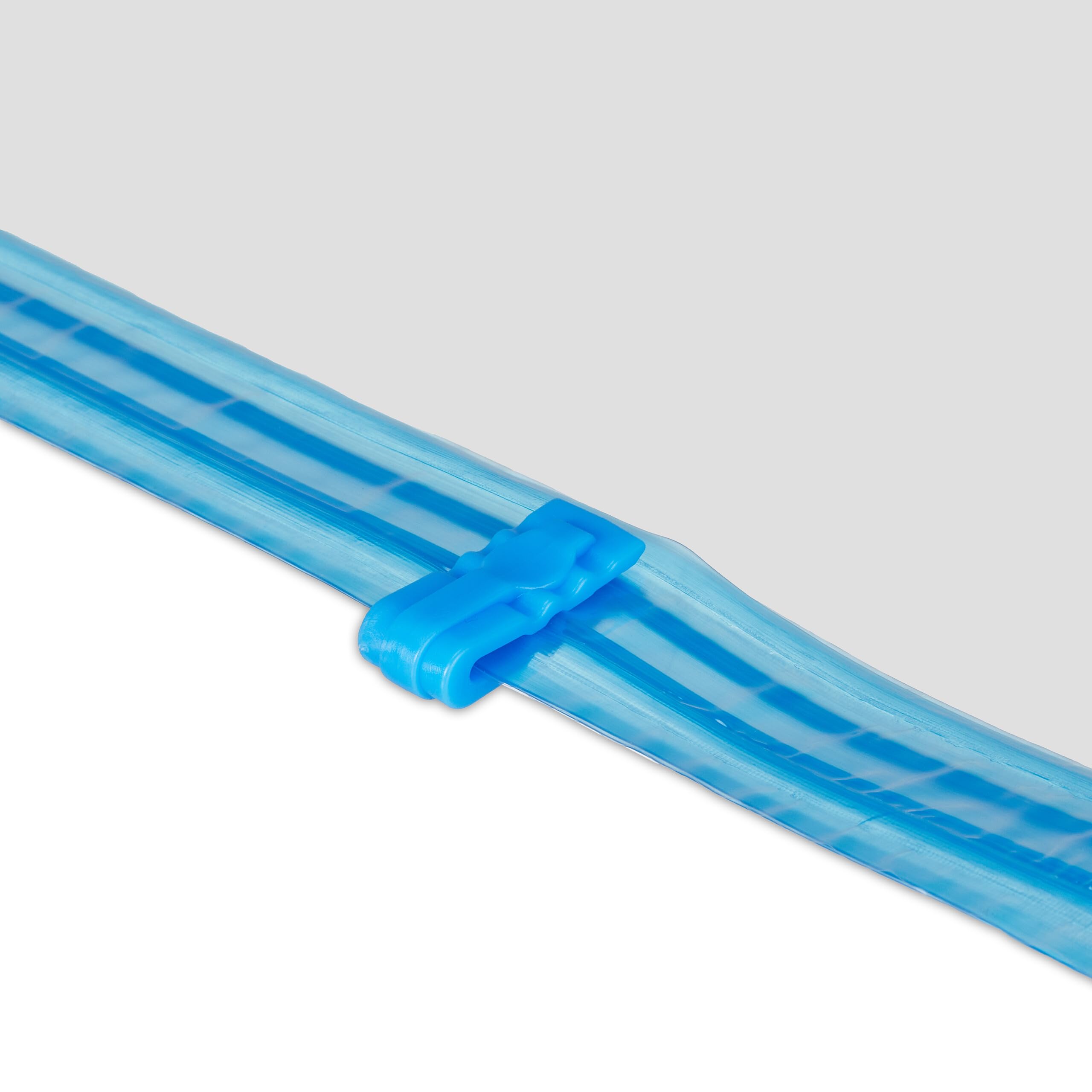 Relaxdays Vakuumbeutel hängend, 10er Set, für Kleidung, transparent/blau | 10 Größen, mit Haken, Kleidersäcke mit Ventil