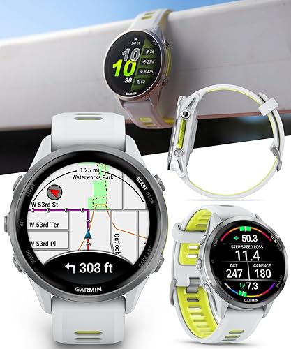 Miniatura 2 de Wearable4U - Garmin Forerunner 955 GPS Running 1.831 in Smartwatch, adaptado a triatletas, batería de larga duración, paquete de piedra blanca con