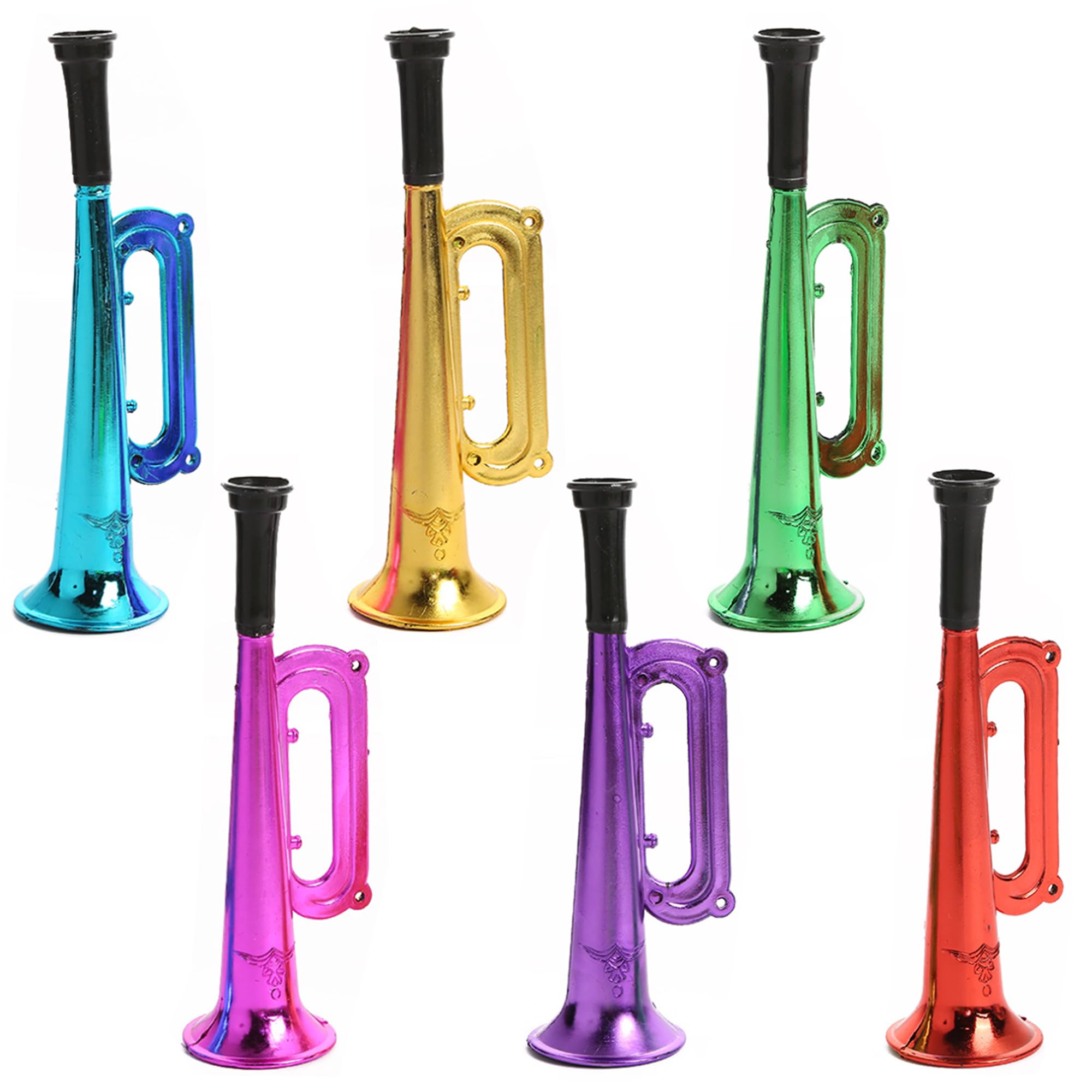Trompettes Vuvuzela Plastique 6 Pcs Corne Cheerleading Bruit Fanfare Football Accessoires Fête