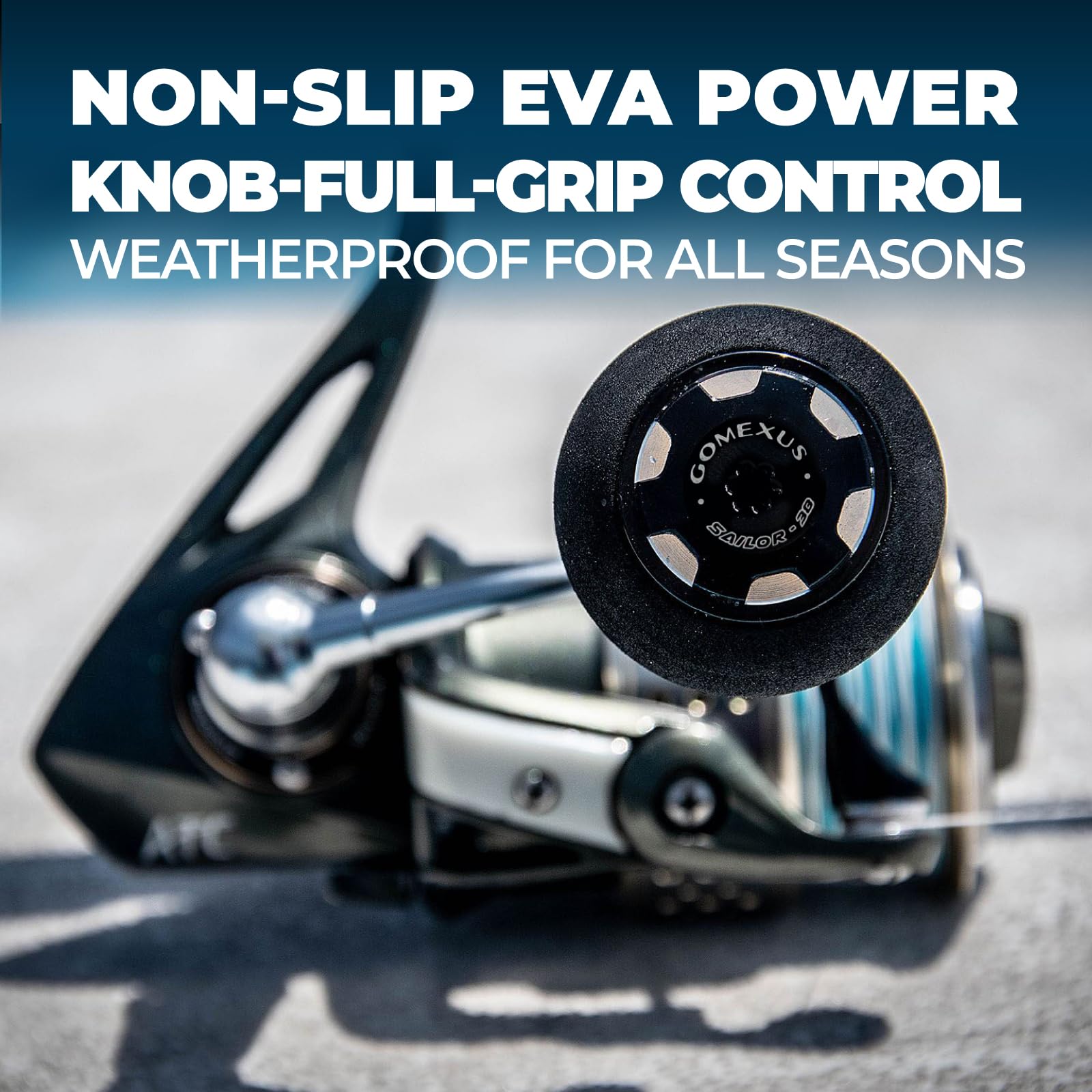 eva power knob for shimano spinning reels GOMEXUS Compatible Ultegra 2500-5000 Exsence BB 3000 4000 Daiwa Tatula LT 2500-4000 Saltist Back Bay 3000 4000 Reel Handle Knob Direct Fitment 38mm Round Sports & Outdoors Offshore Jigging Lure Hobie RAM Mount 1