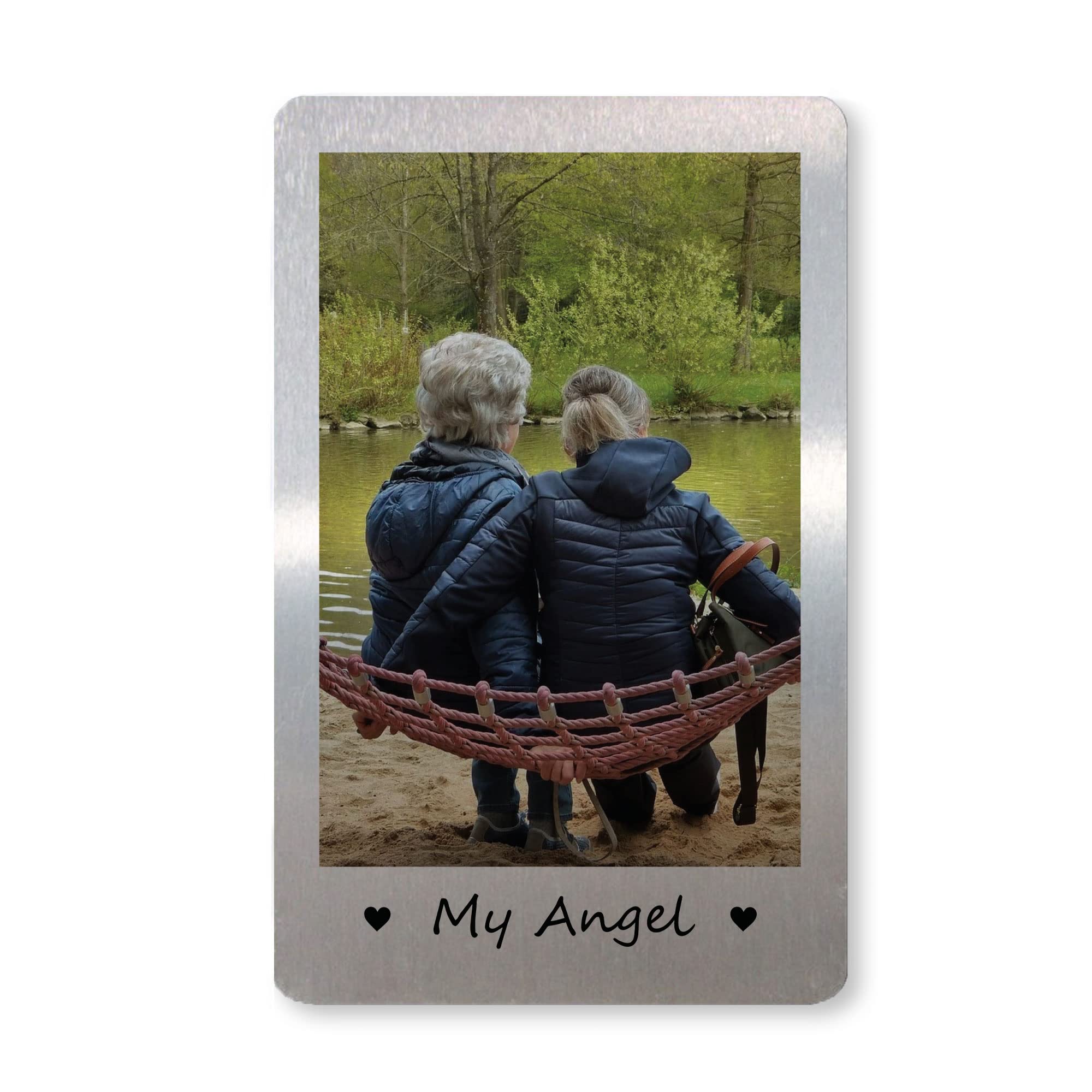 RED OCEAN Personalised Photo Wallet Insert My Angel Memorial Gift For Mum Dad Keepsake