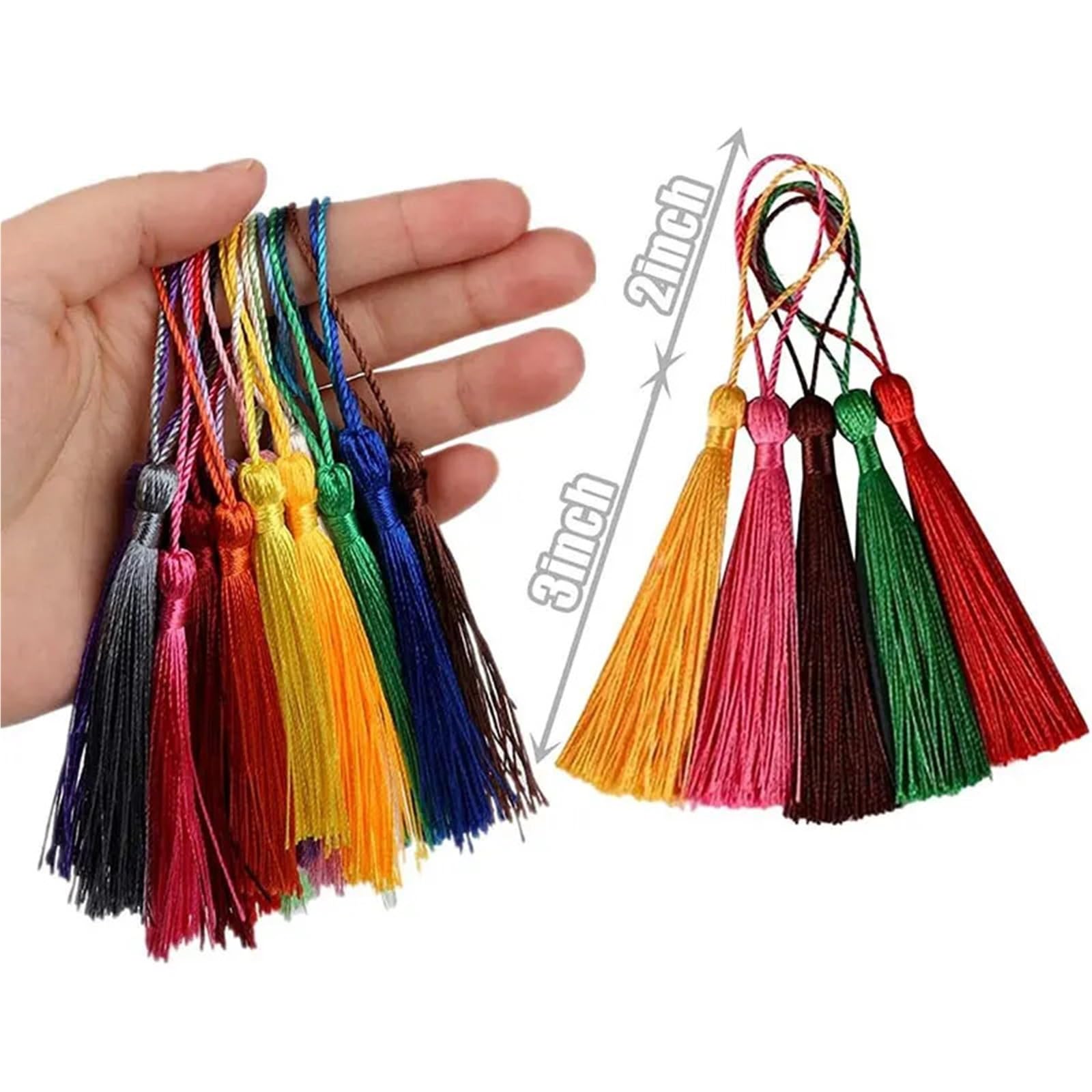 Mini nappe, 500 nappe in seta da 13 cm, con passante per cordino, fatte a mano, morbide, per la creazione di gioielli, fai da te, artigianato, cucito, accessori per artigianato (34 viola scuro)