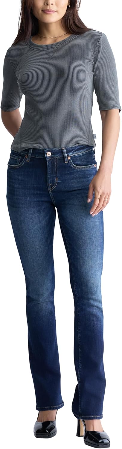 Buffalo David Bitton Womens Tabbey Crew Neck Elbow Sleeve Top - Image 4