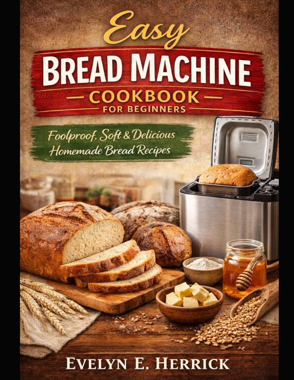 Easy Bread Machine Cookbook for Beginners: Foolproof, Soft & Delicious Homemade Bread Recipes